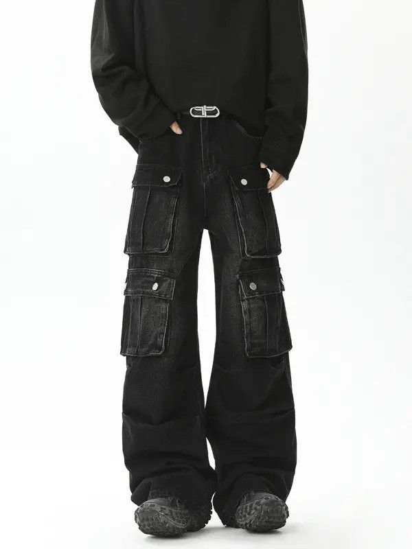 Japanese Brand × Jean Retro loose casual pocket jeans Size US 32 / EU 48 - 1 Thumbnail