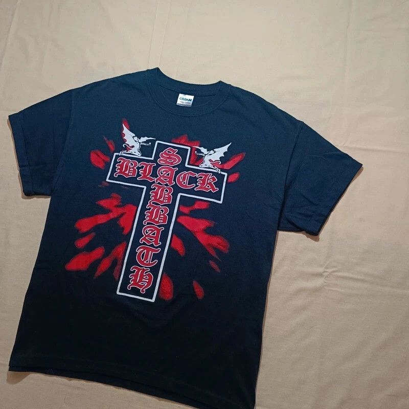 Black Sabbath VERY RARE Vintage Black Sabbath Black Tshirt Cross L Size US L / EU 52-54 / 3 - 2 Thumbnail