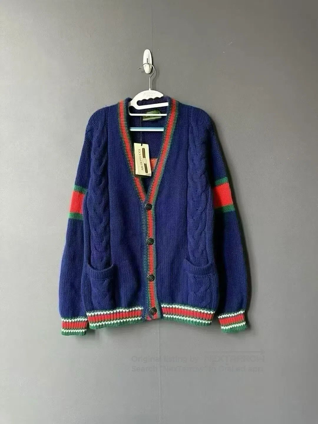 Gucci Guicci Red and Green Cardigan| Size US XS / EU 42 / 0 - 1 Thumbnail