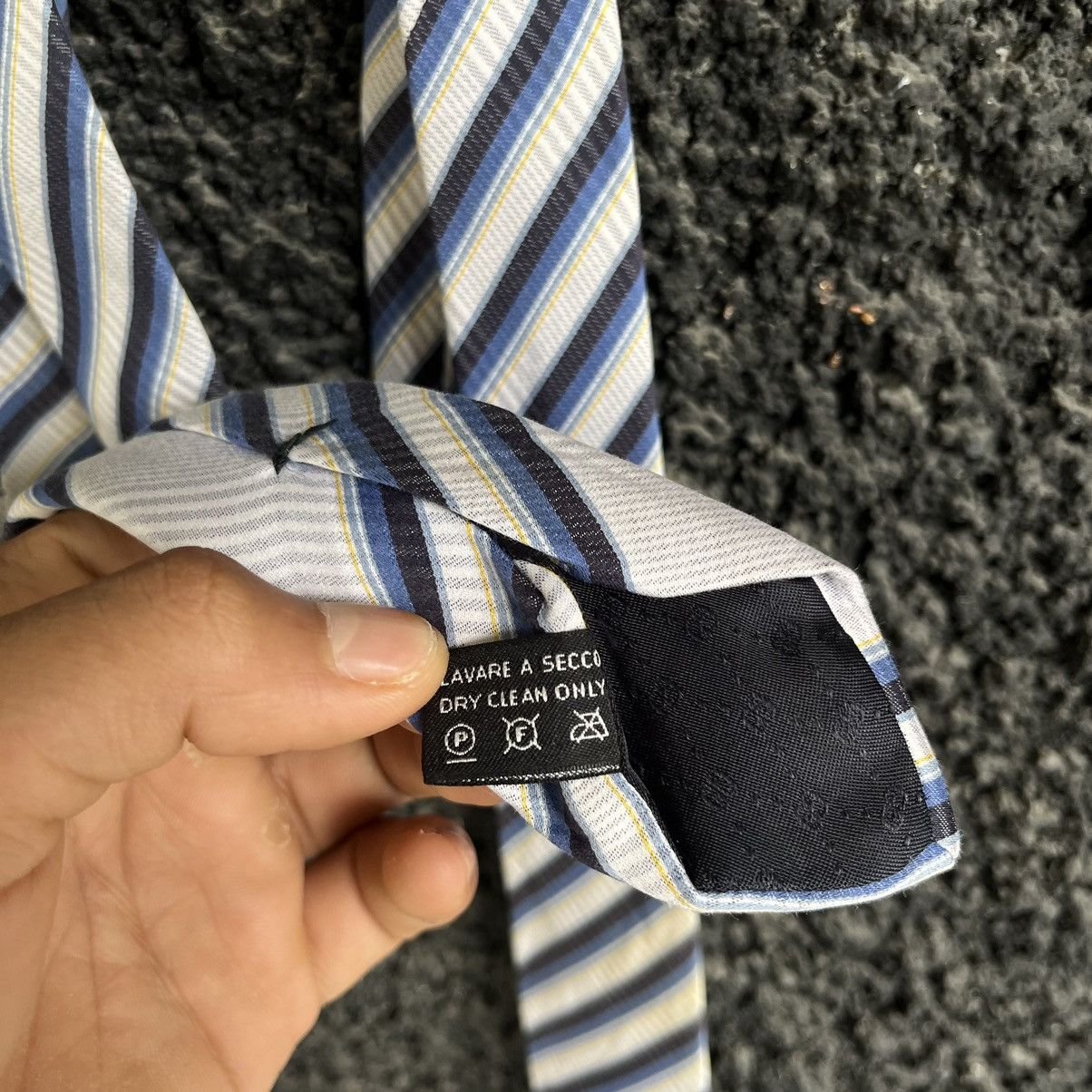 Gucci Gucci Classic Diagonal Striped Silk Tie Size ONE SIZE - 7 Thumbnail
