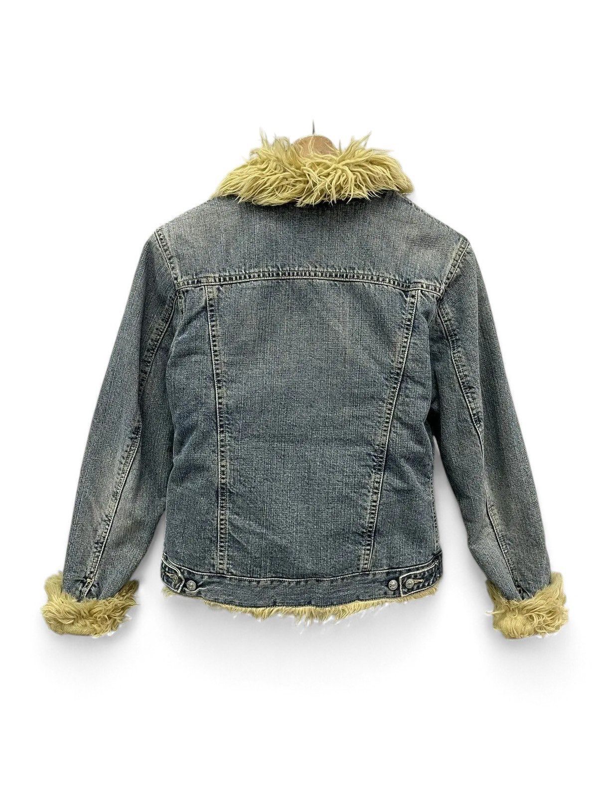 Diesel Diesel Blue Denim Jacket Faux Fur lining fashion Y2K Size S / US 4 / IT 40 - 11 Thumbnail