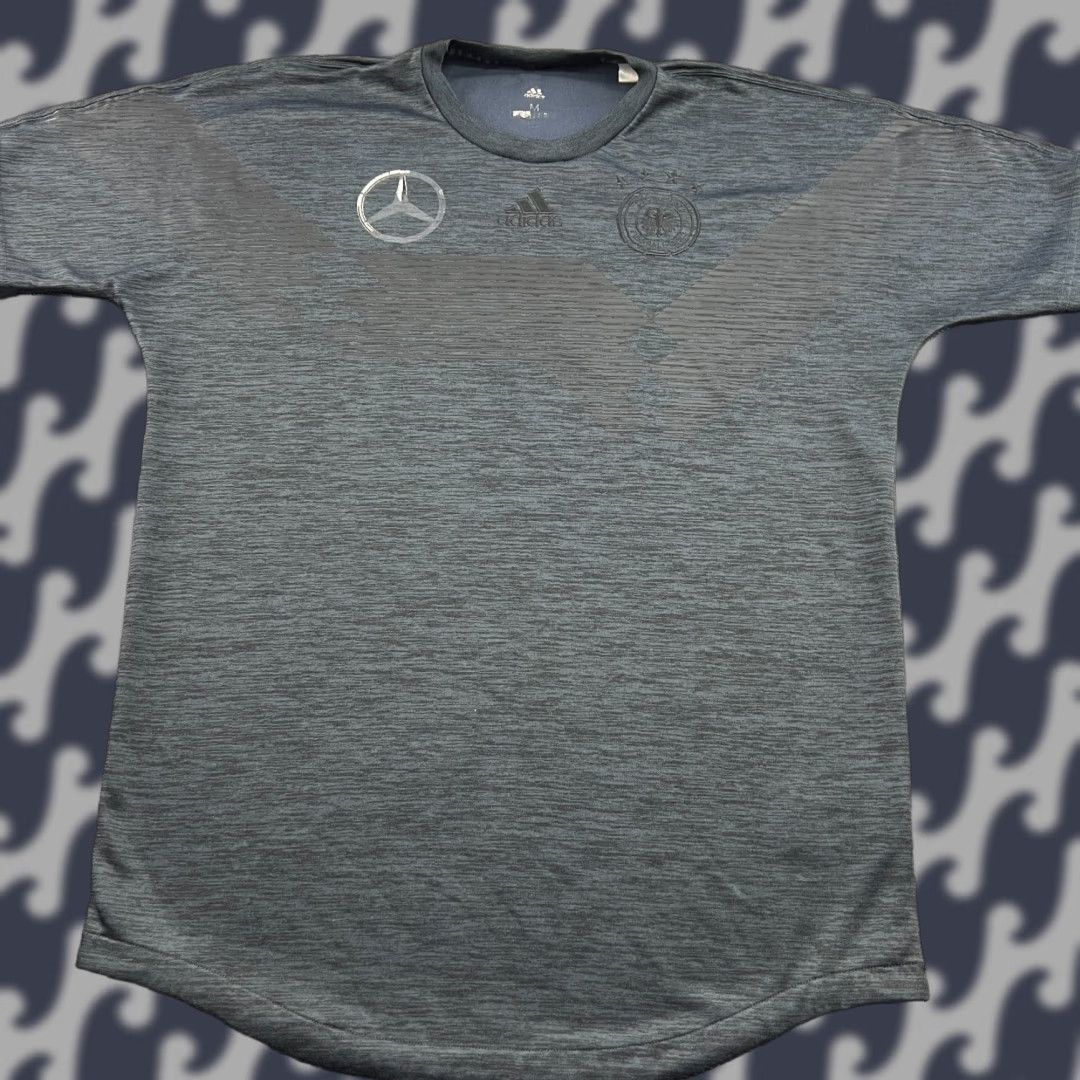 Adidas adidas Germany Mercedes Benz Football Jersey Mens M Gray CW1372 Shirts Subbrand Jersey Athletic Short Sleeve Moisture Wicking Quick Dry Mens Size US M / EU 48-50 / 2 - 1 Thumbnail