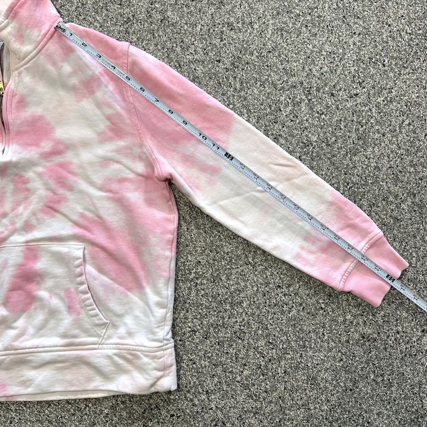 J.Crew J. Crew Quarter Zip Pullover Sweatshirt Womens S Pink Tie Dye Size S / US 4 / IT 40 - 6 Thumbnail