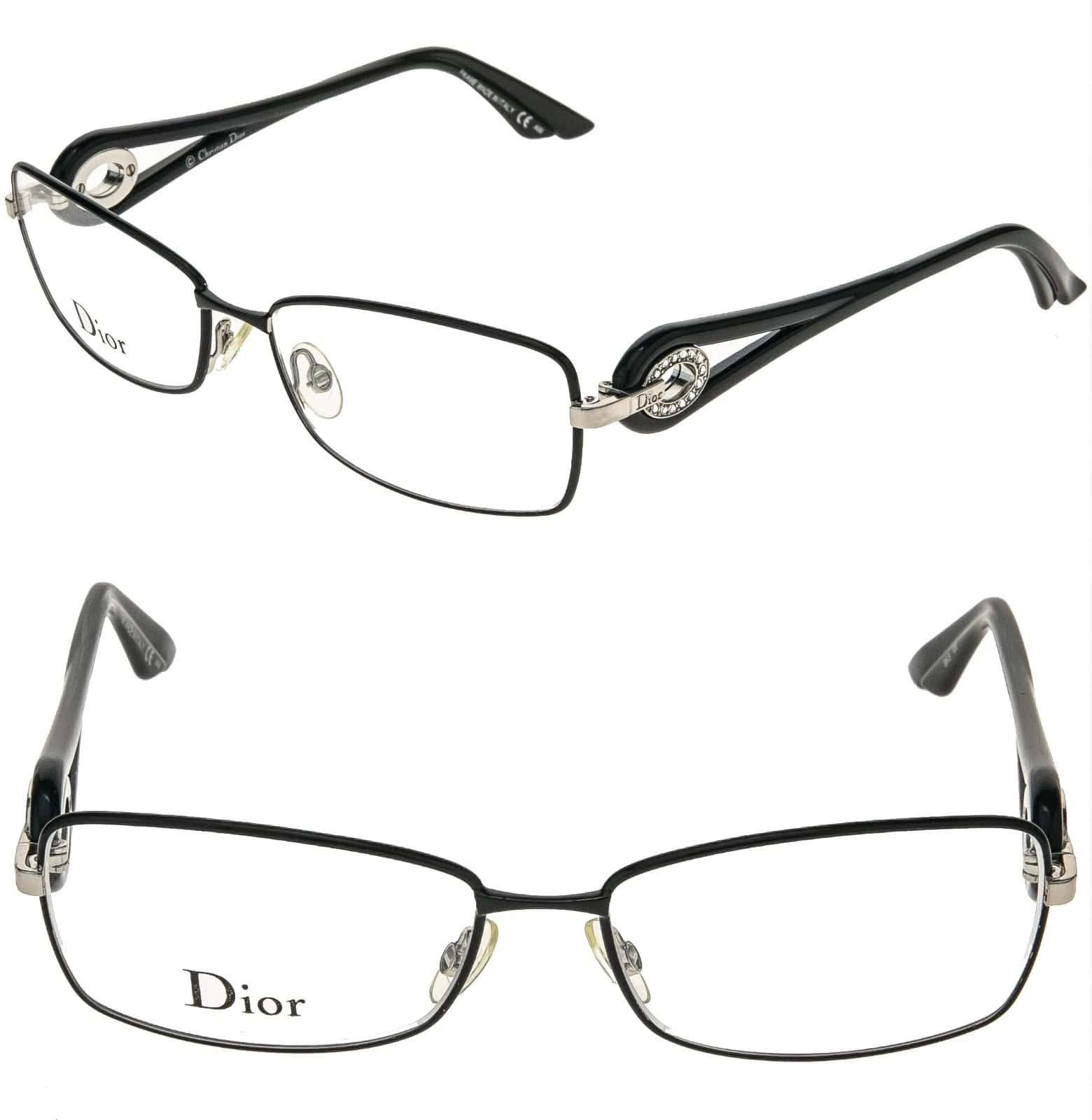 Christian Dior Monsieur CHRISTIAN DIOR CD3754 3754 VOLUTE CRYSTAL Silver Black Size ONE SIZE - 1 Thumbnail