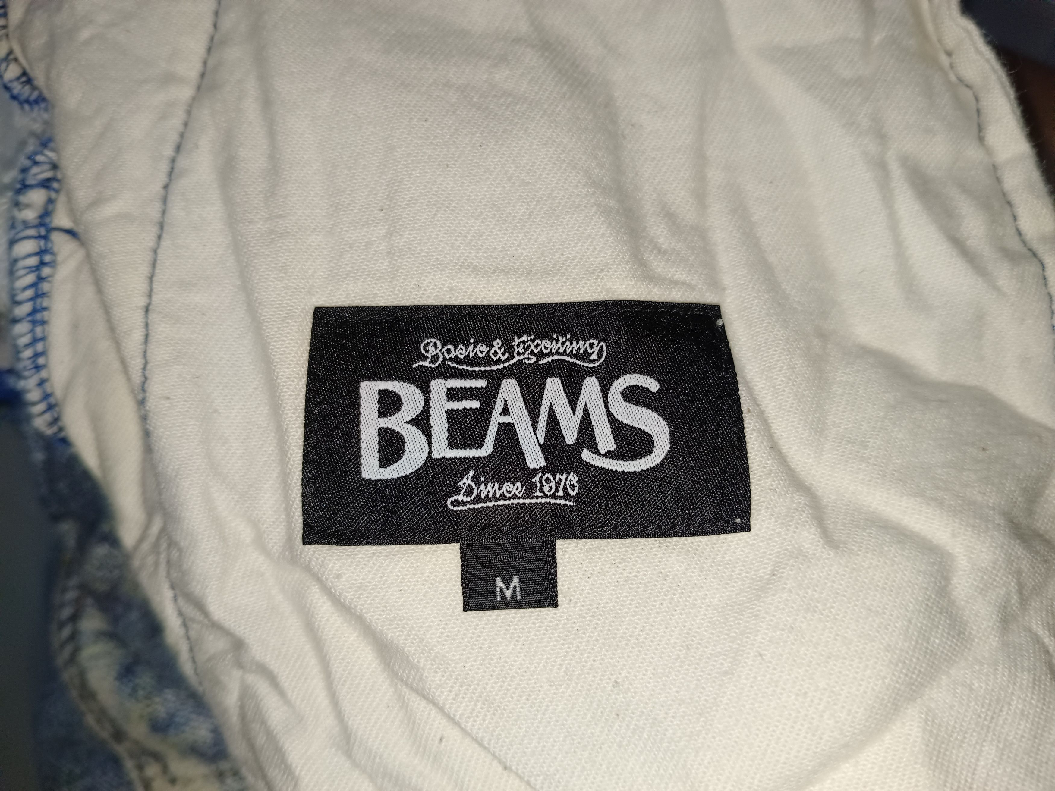14th Addiction × Beams Plus × Le Grande Bleu (L.G.B.) Vintage Beams Japan Distressed Jeans Size US 31 - 11 Thumbnail