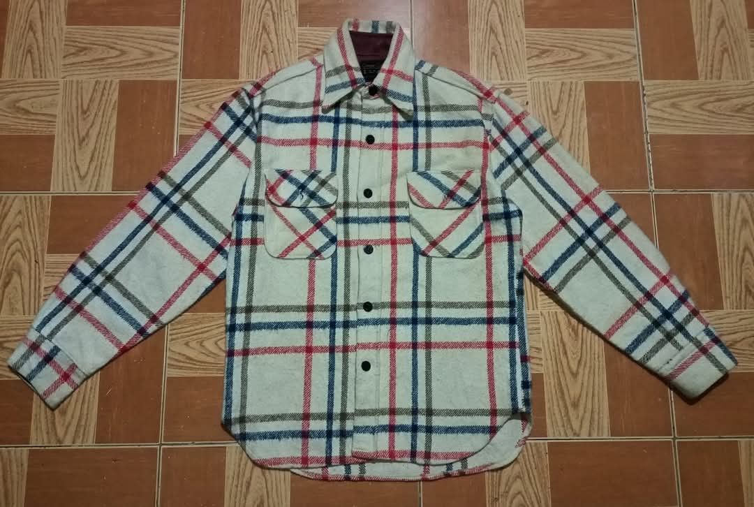 Vintage 50'S-60'S C.P.O NAVY FLANNEL JACKET Size US S / EU 44-46 / 1 - 1 Thumbnail