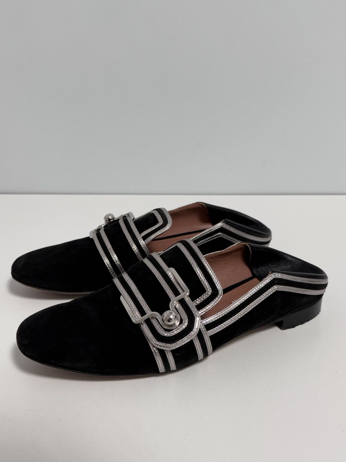 Bally Bally Maelle Black Leather and Suede Loafers Size US 9 / IT 39 - 14 Thumbnail
