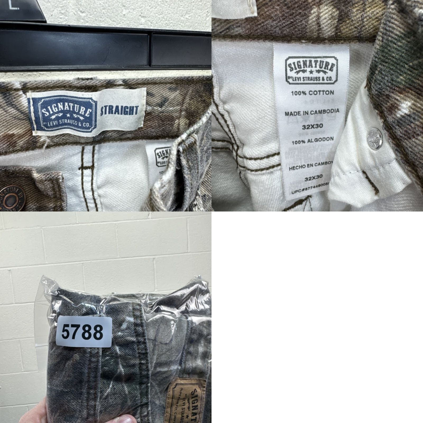 Vintage Levi Strauss Signature Camo Hunting Pants Jeans Men 32x30 Woodland Straight Mid Rise Relaxed Stretch Denim Shirt? Size US 32 / EU 48 - 10 Thumbnail