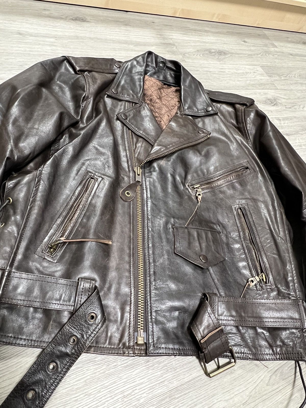 Vintage Vintage men’s leather jacket motorcycle USA Size US XL / EU 56 / 4 - 5 Thumbnail