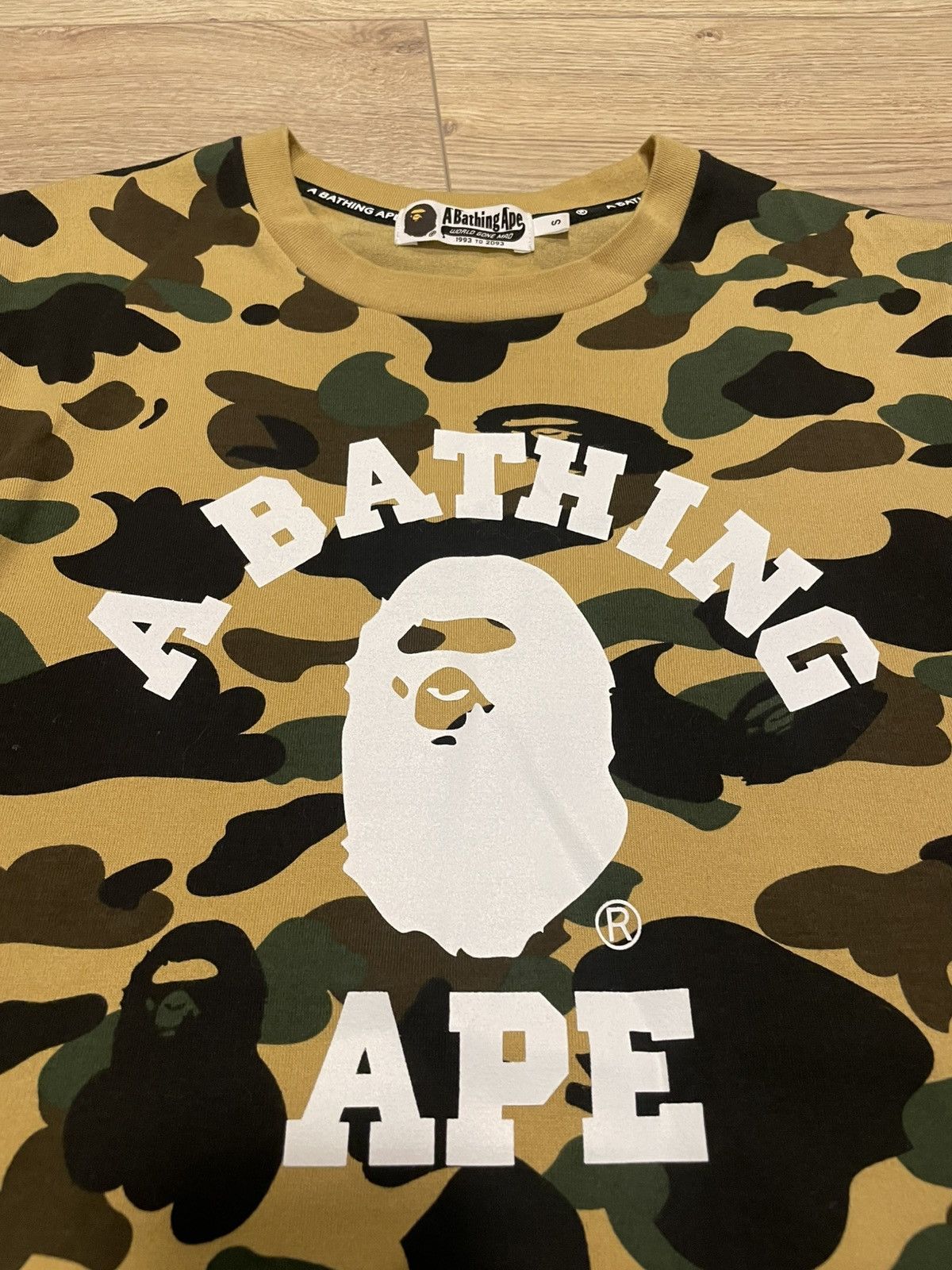 Bape Bape A Bathing Ape 1 St Camo College T-Shirt Size US S / EU 44-46 / 1 - 4 Thumbnail