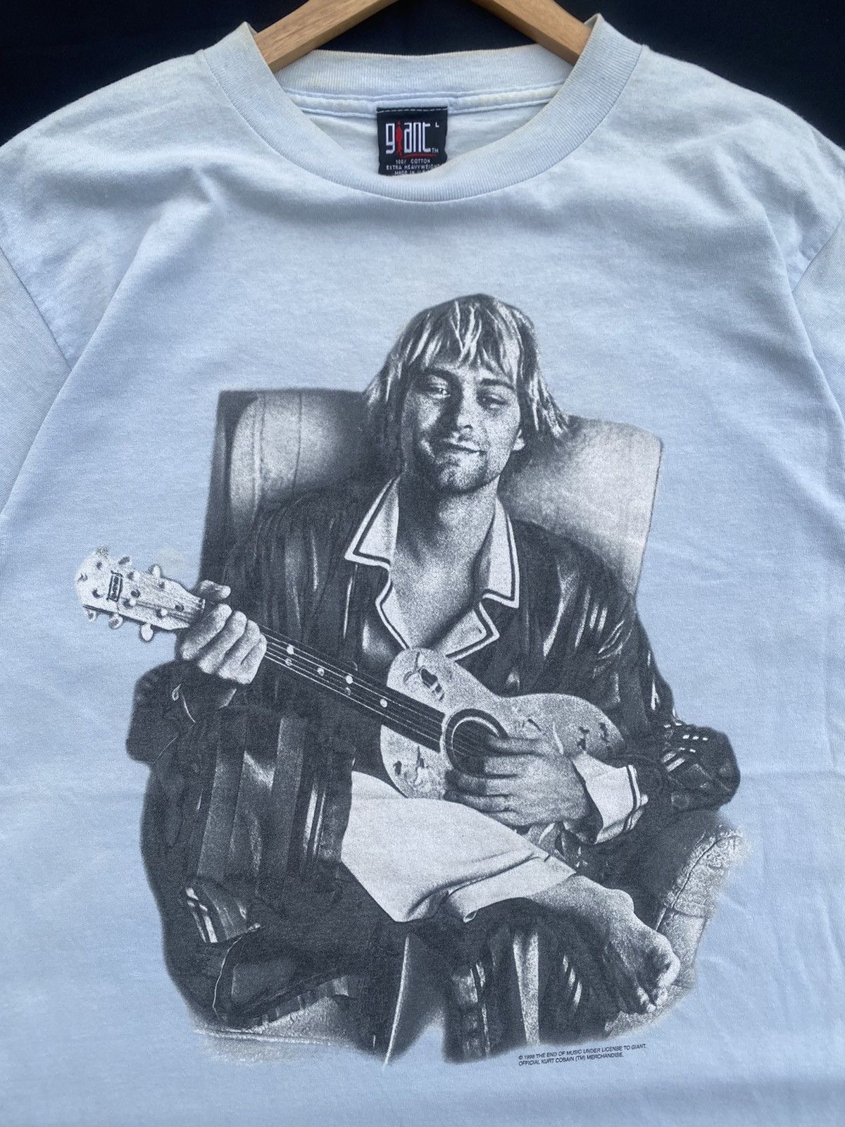 Band Tees Rare Vintage Kurt Cobain 1998 “The End of the Music” Tshirt Size US L / EU 52-54 / 3 - 8 Thumbnail