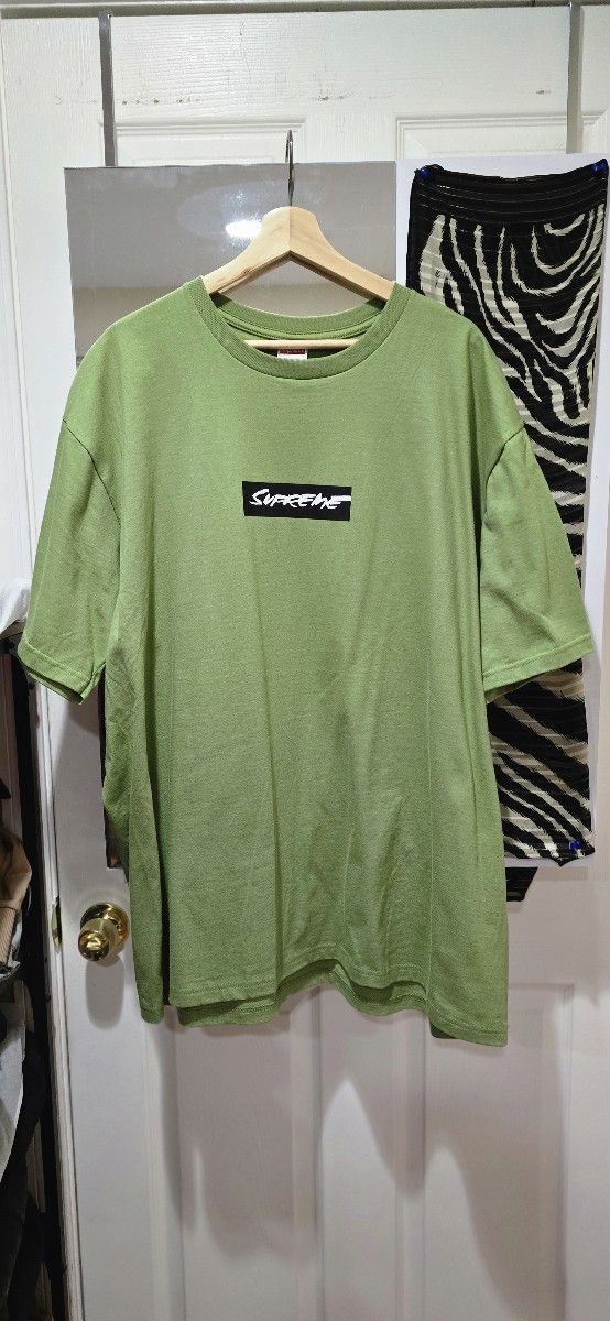 Image of Supreme Futura Box Logo Tee in Green, Men's (Size 2XL)