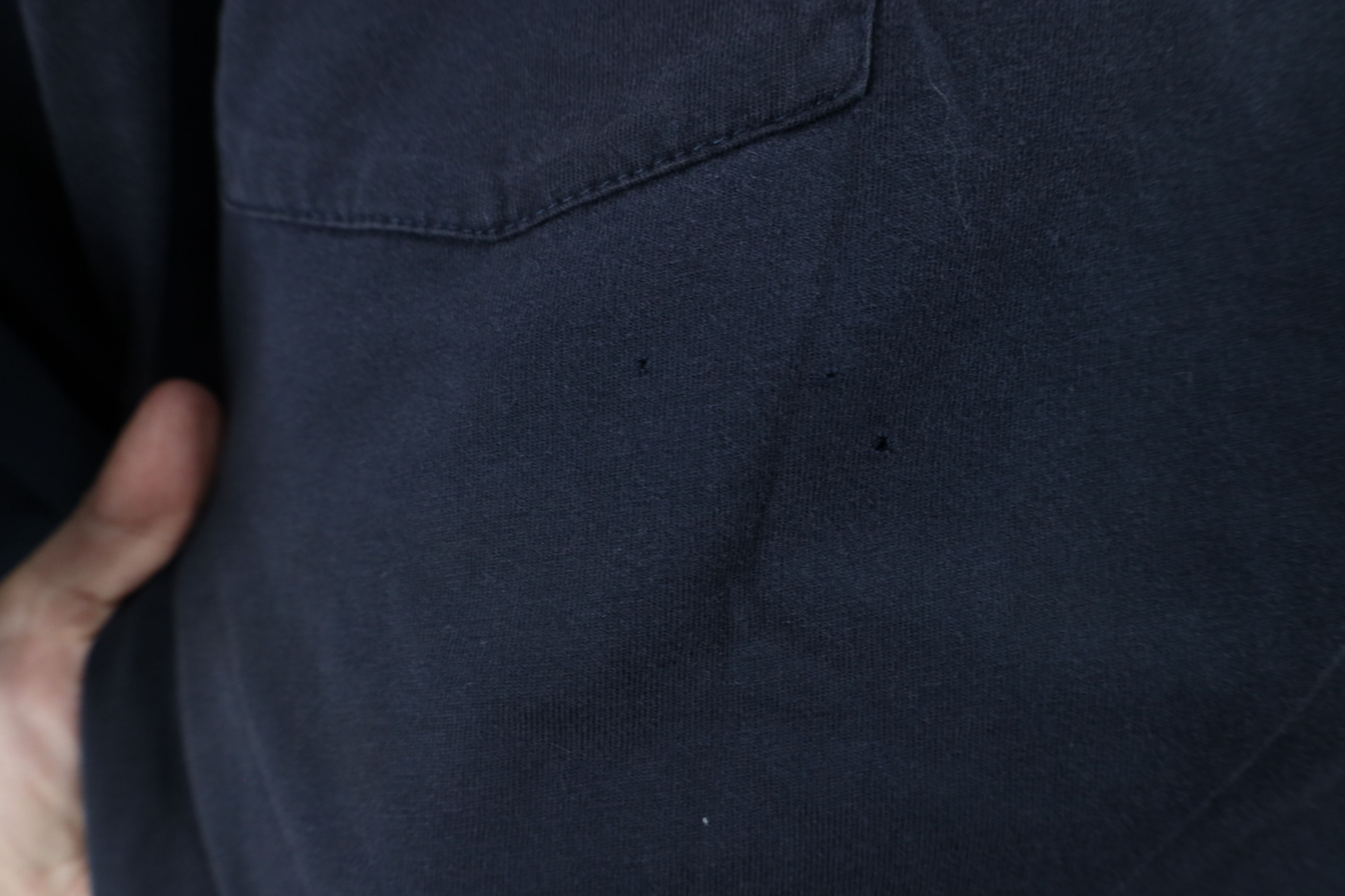 L.L. Bean × Vintage Vintage LL Bean Blank Heavyweight Pocket T-Shirt Blue Cotton Size US XL / EU 56 / 4 - 4 Thumbnail