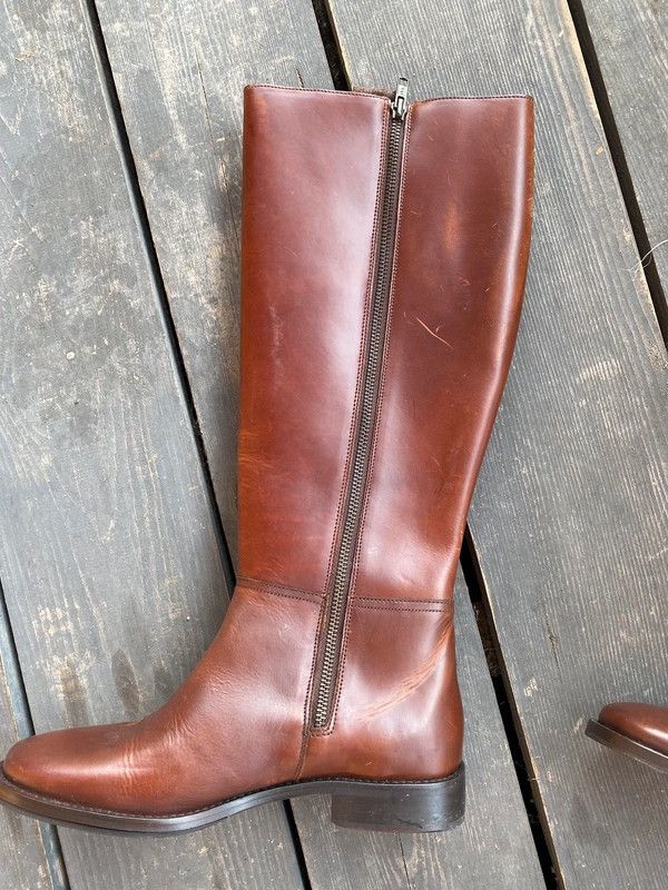 Cole Haan Brown leather boots in an equestrian/horse riding style Size US 7.5 / IT 37.5 - 9 Thumbnail