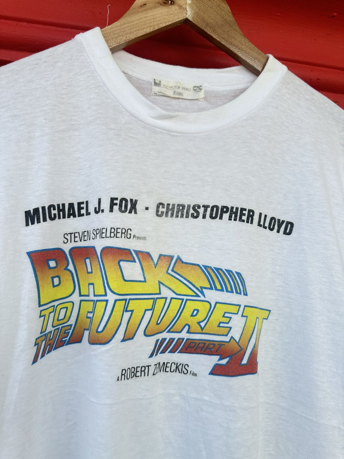 Vintage Vintage 80s Back To The Future Movie Promo Tee Size US M / EU 48-50 / 2 - 3 Thumbnail