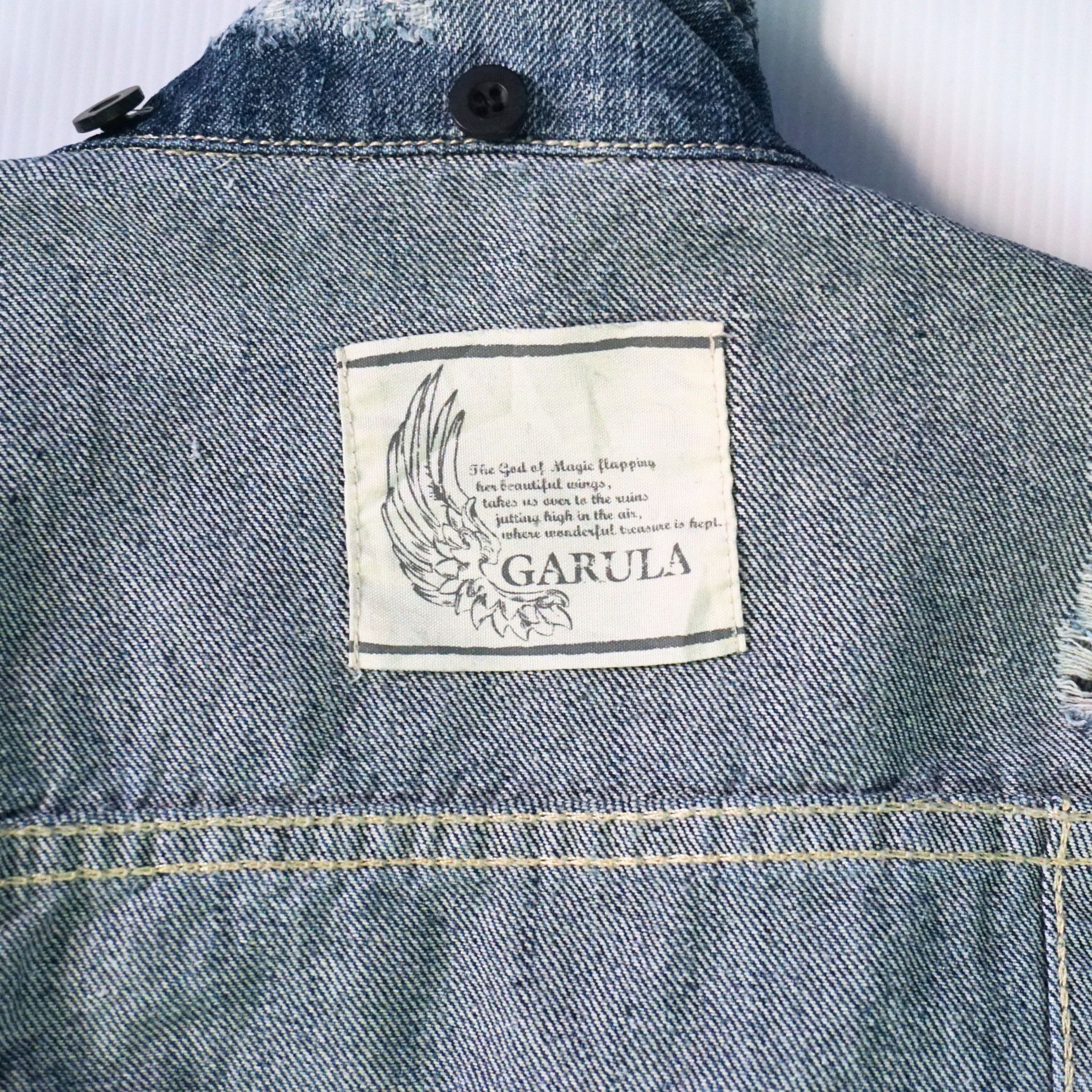 Japanese Brand GARULA Ripped & Distressed Women Denim Jacket Size XS / US 0-2 / IT 36-38 - 8 Thumbnail