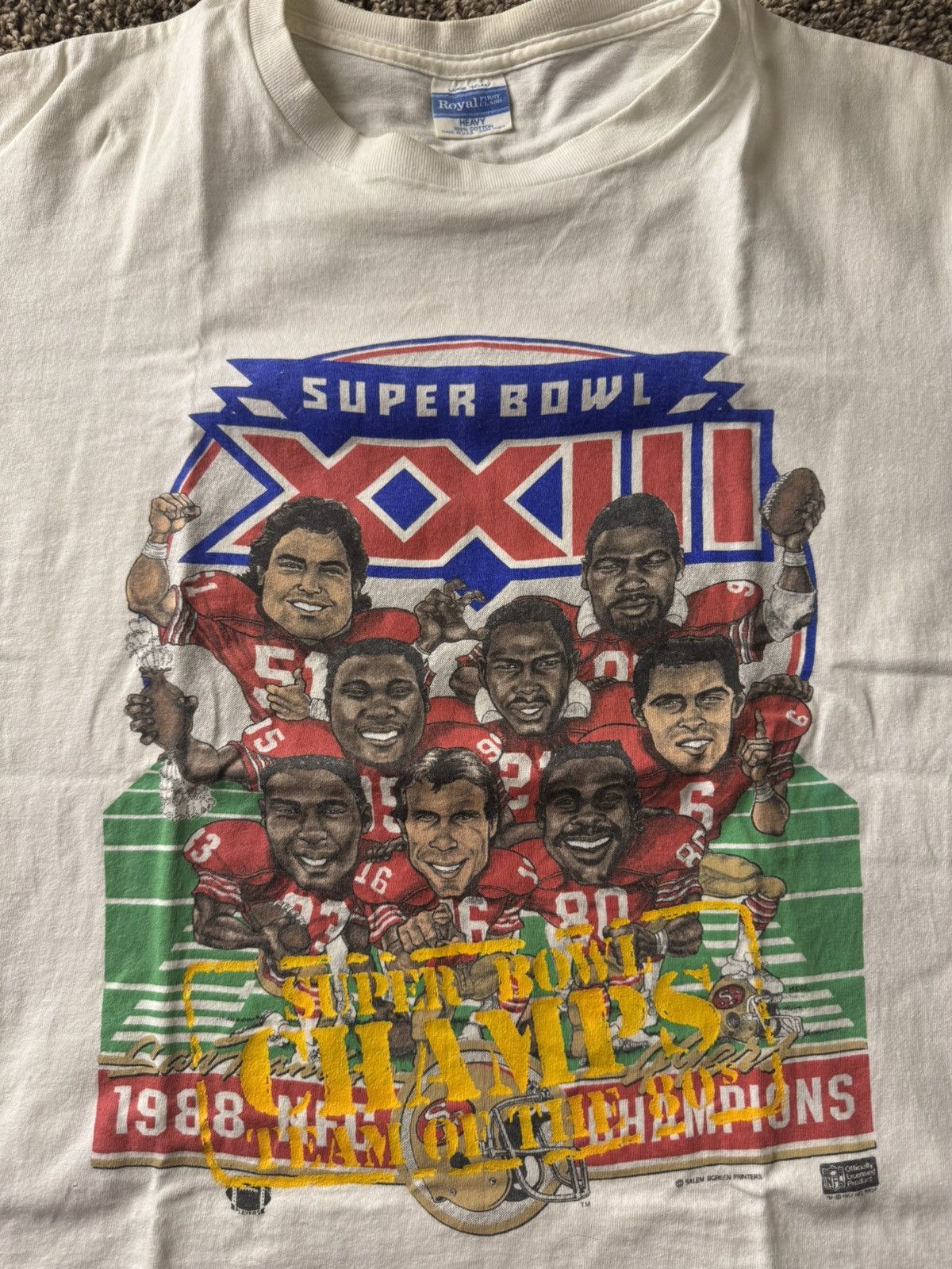 Salem Sportswear Vintage 1988 San Francisco 49ers Super Bowl Champions Shirt Size US S / EU 44-46 / 1 - 2 Thumbnail