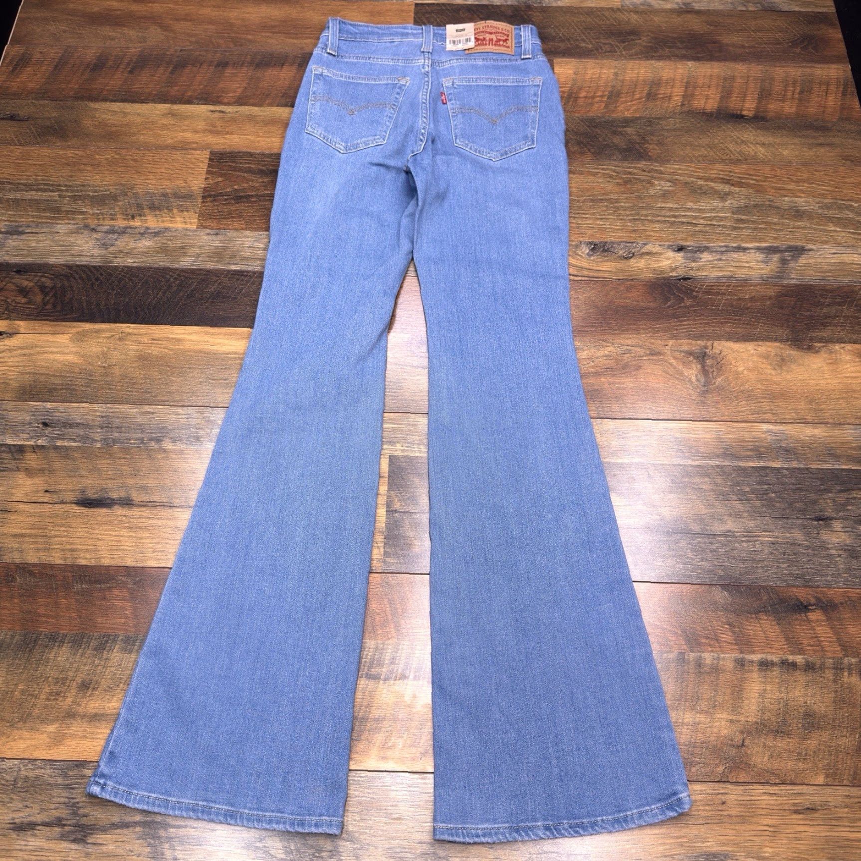 Levi's Levi's 726 Jeans Womens 25 Mid Rise Stretch Flared Denim Blue 32 Inseam Size 42" / US 20 - 2 Thumbnail