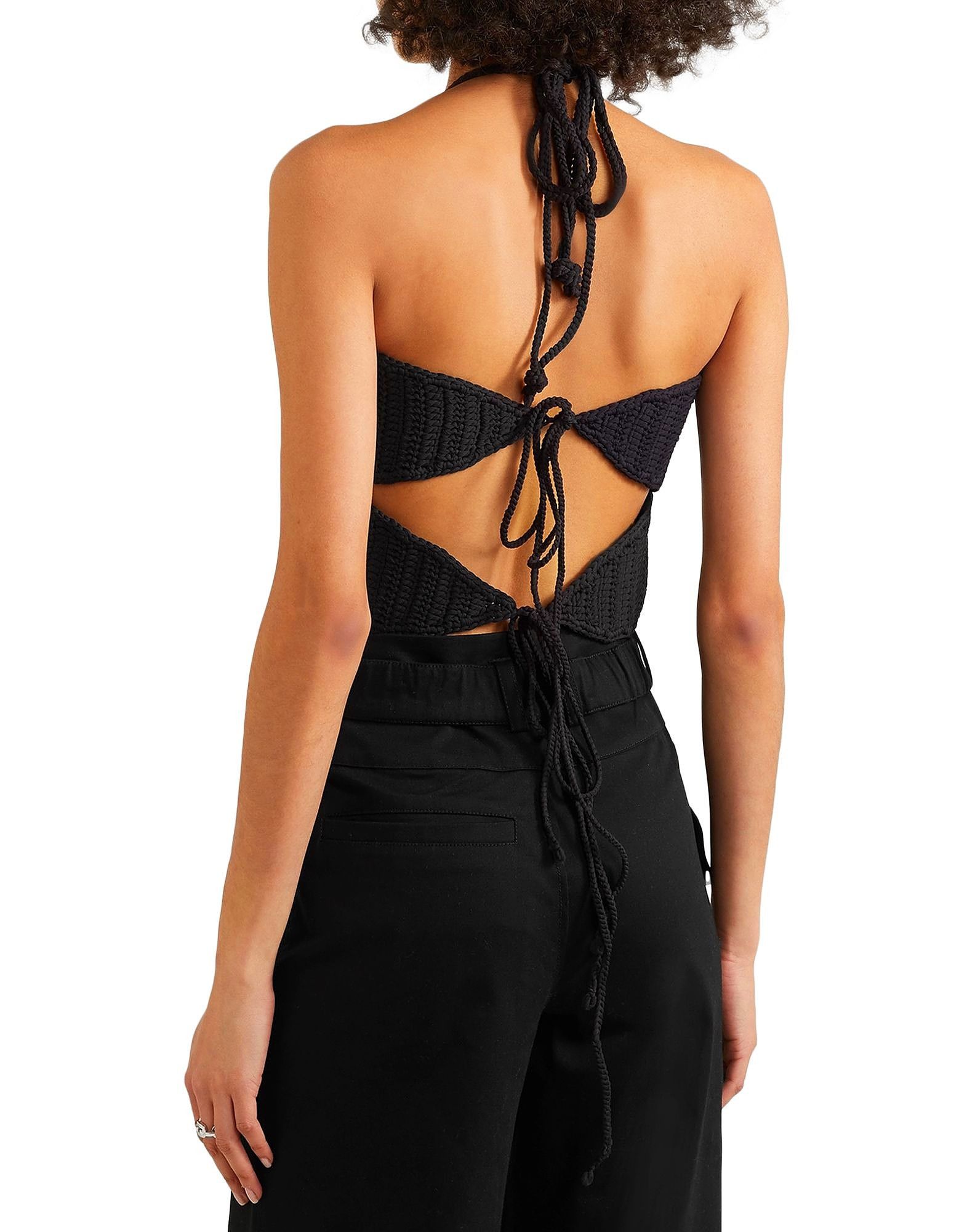 Ambush Design o1mle1224 Size : OS/ Waves Crochet Top in Multicolor Size ONE SIZE - 2 Thumbnail