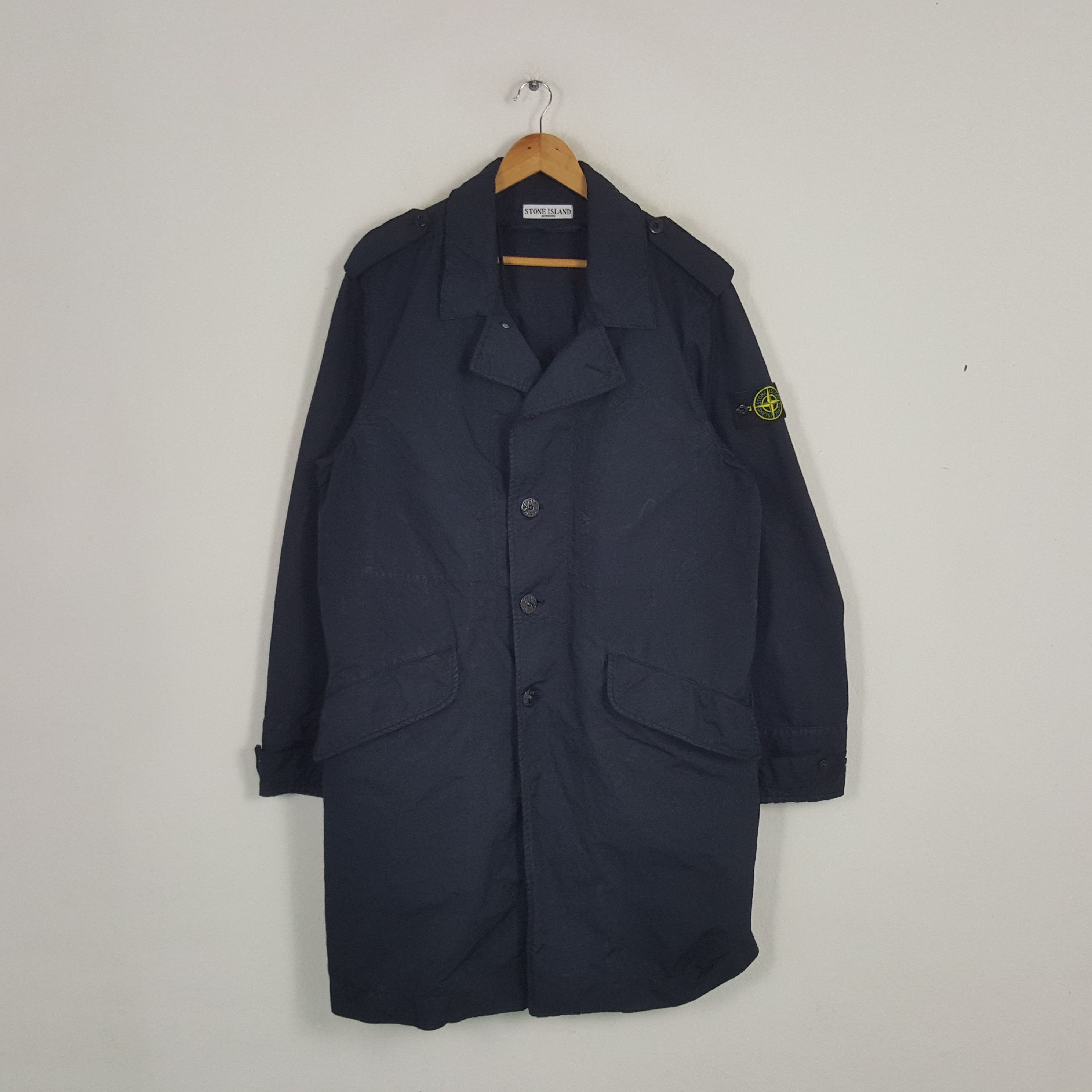 Stone Island × Vintage Vintage Stone Island Luxury Brand Coat Jacket Size US L / EU 52-54 / 3 - 1 Thumbnail