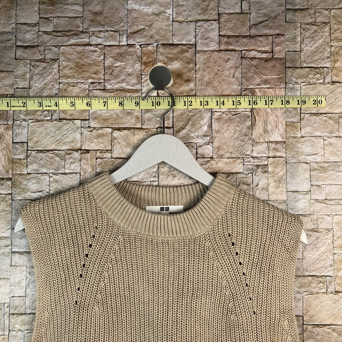 Vintage Uniqlo Brown Vest sleeveless Knitwear #A1239 Size M / US 6-8 / IT 42-44 - 4 Thumbnail
