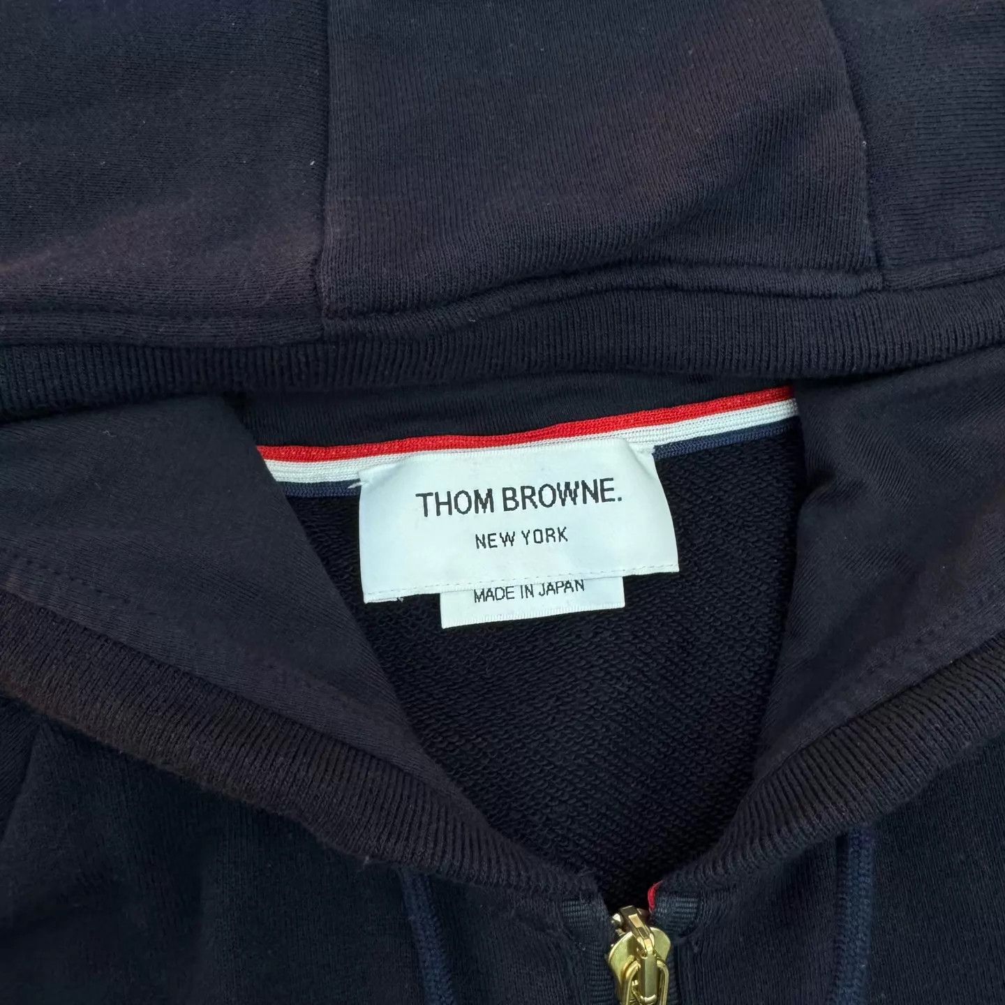 Thom Browne tb zipper hoodie navy blue size 7 Size US XXL / EU 58 / 5 - 6 Thumbnail