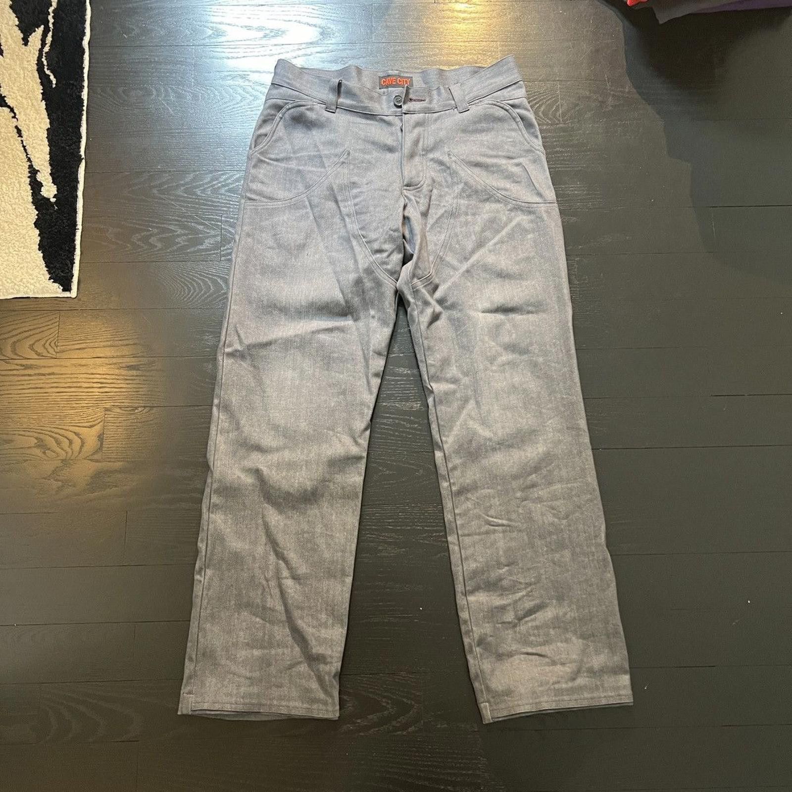 Designer Grey Cave City Western Ghost Rider Pants Size US 34 / EU 50 - 1 Thumbnail