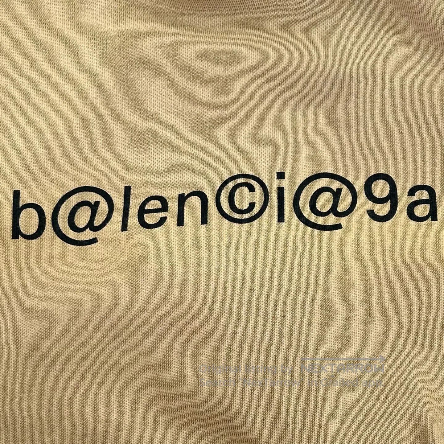 Balenciaga Balenciaga Dark Camel email-themed short-sleeved T-shirt Size XS / US 0-2 / IT 36-38 - 6 Thumbnail