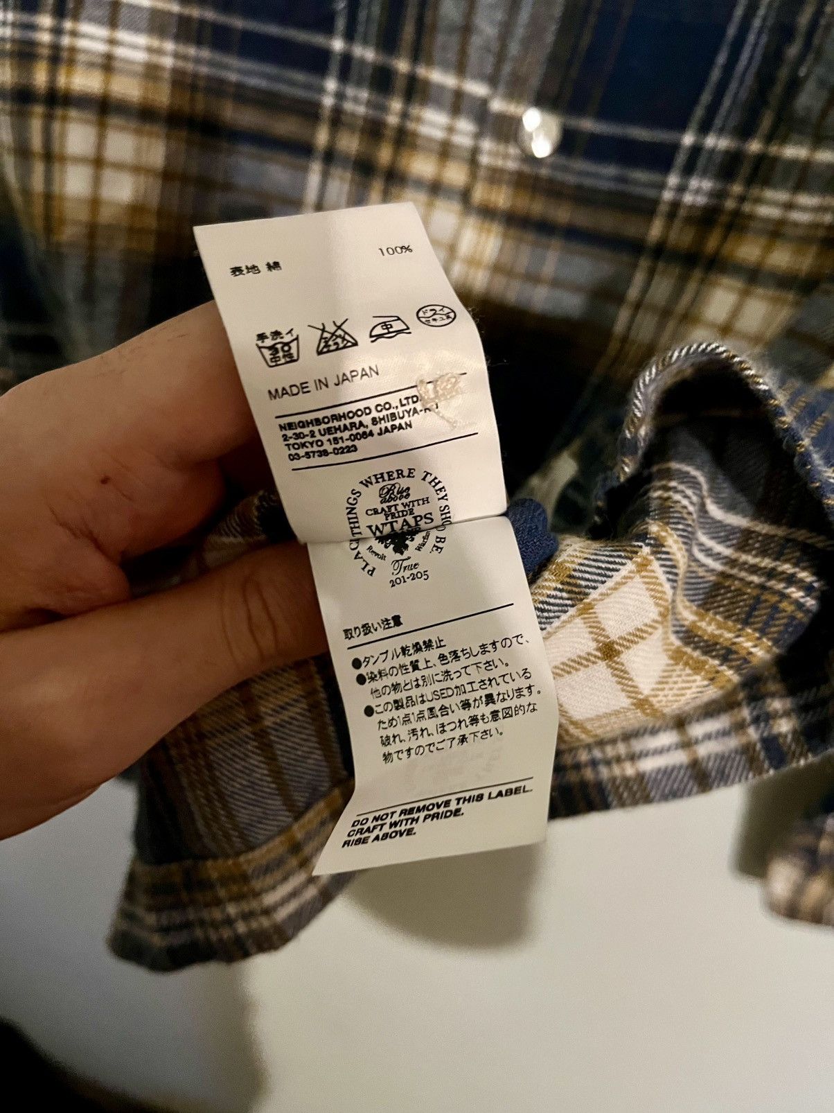 Wtaps WTAPS Plaid Flannel Shirt Made in Japan Size S Size US S / EU 44-46 / 1 - 6 Thumbnail