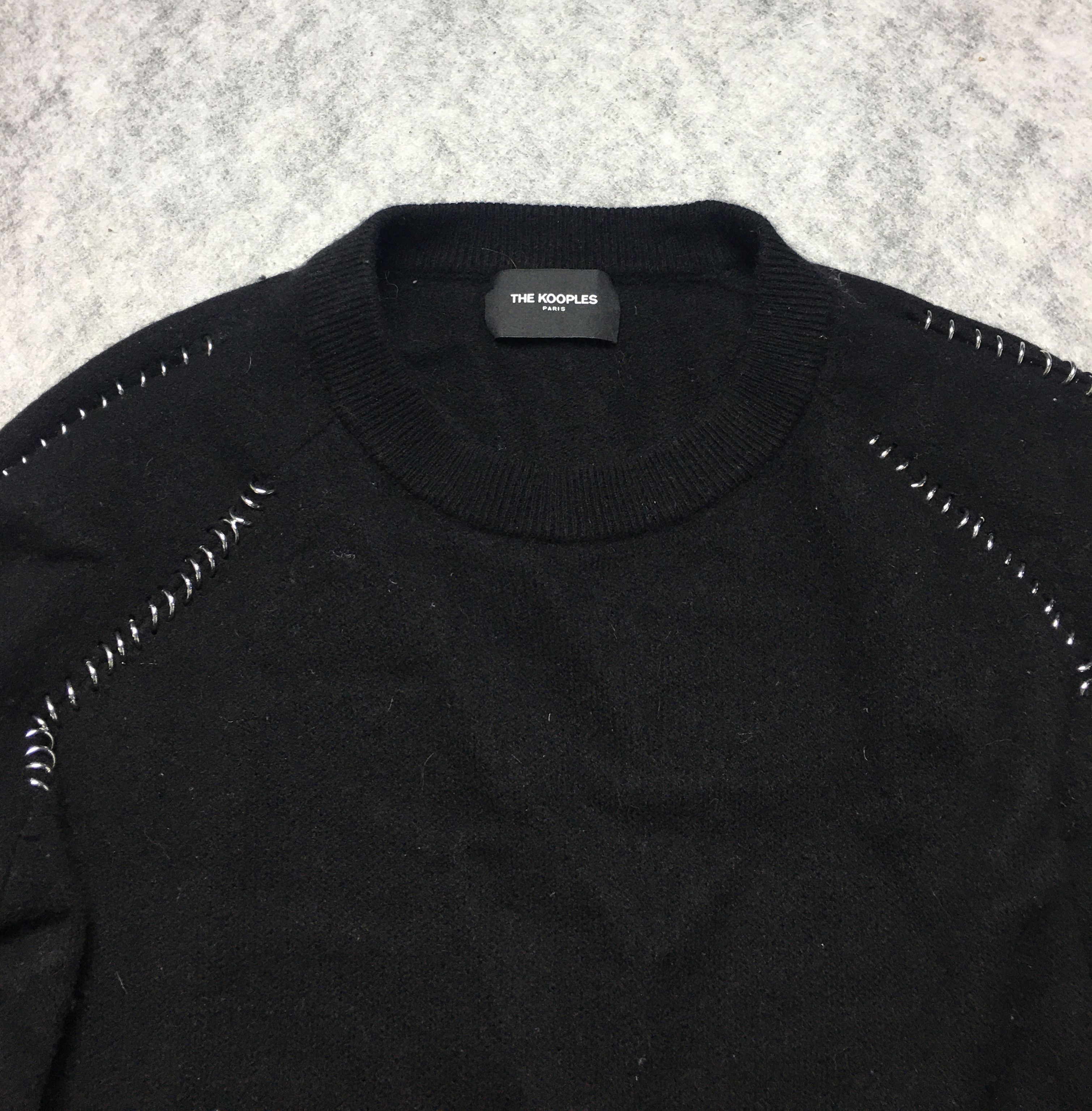 The Kooples The Kooples Pierced Wool Cashmere Blend Sweater Black Size 3 Size M / US 6-8 / IT 42-44 - 7 Thumbnail