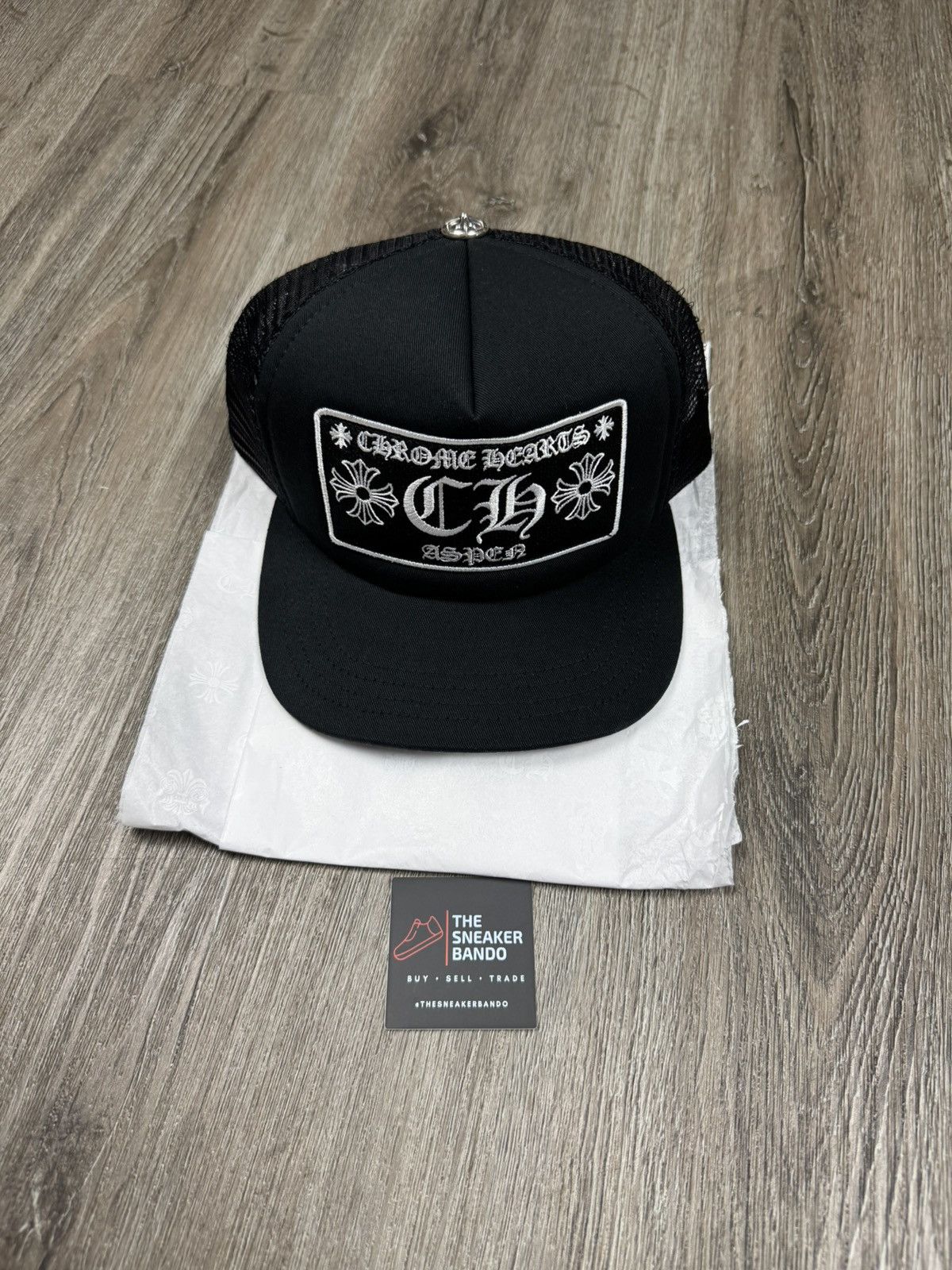 Chrome Hearts Chrome Hearts CH Aspen Exclusive Trucker Hat Black Size ONE SIZE - 1 Thumbnail