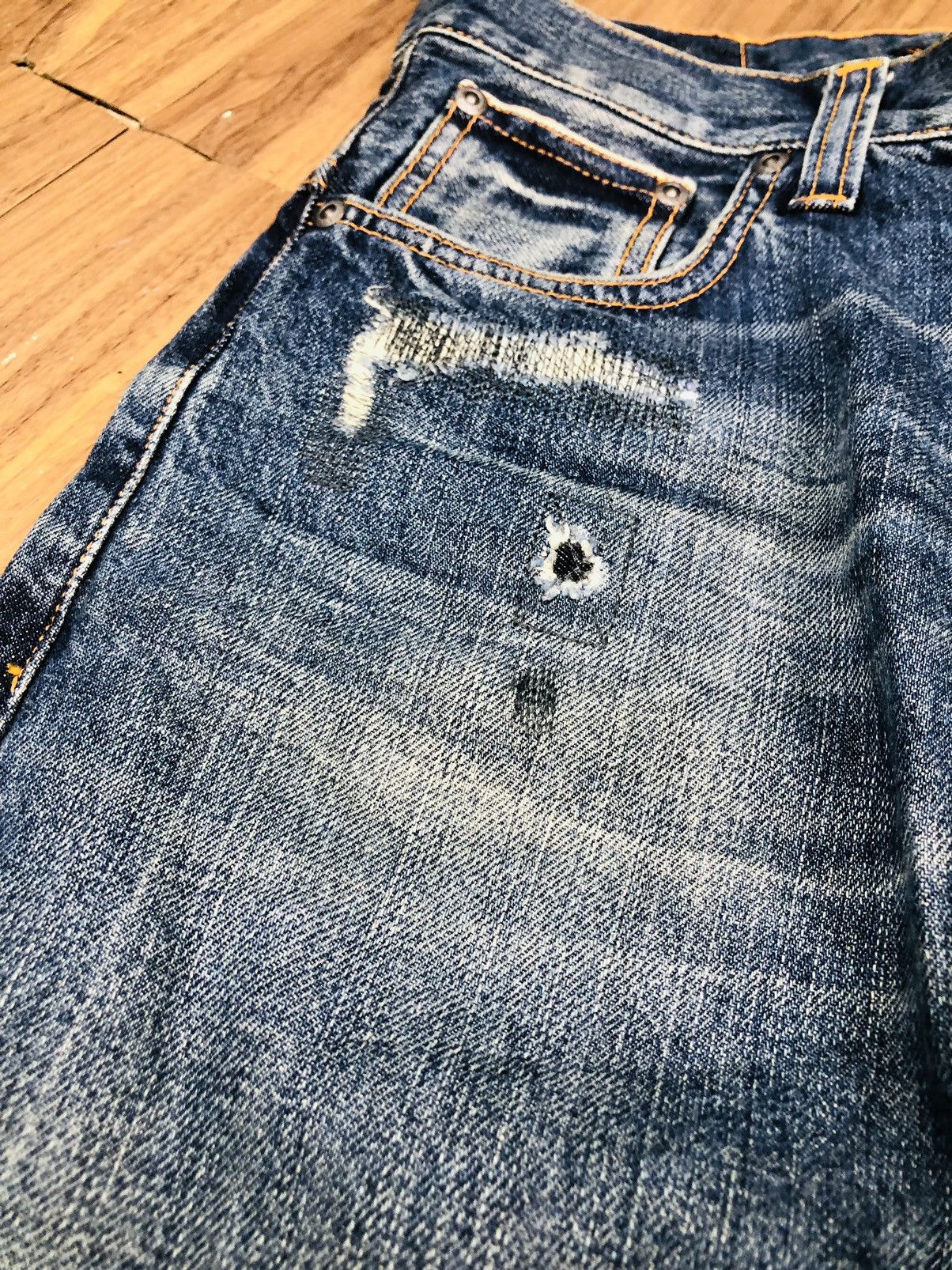 Nudie Jeans Distressed Nudie Jeans (33) Size US 32 / EU 48 - 9 Thumbnail