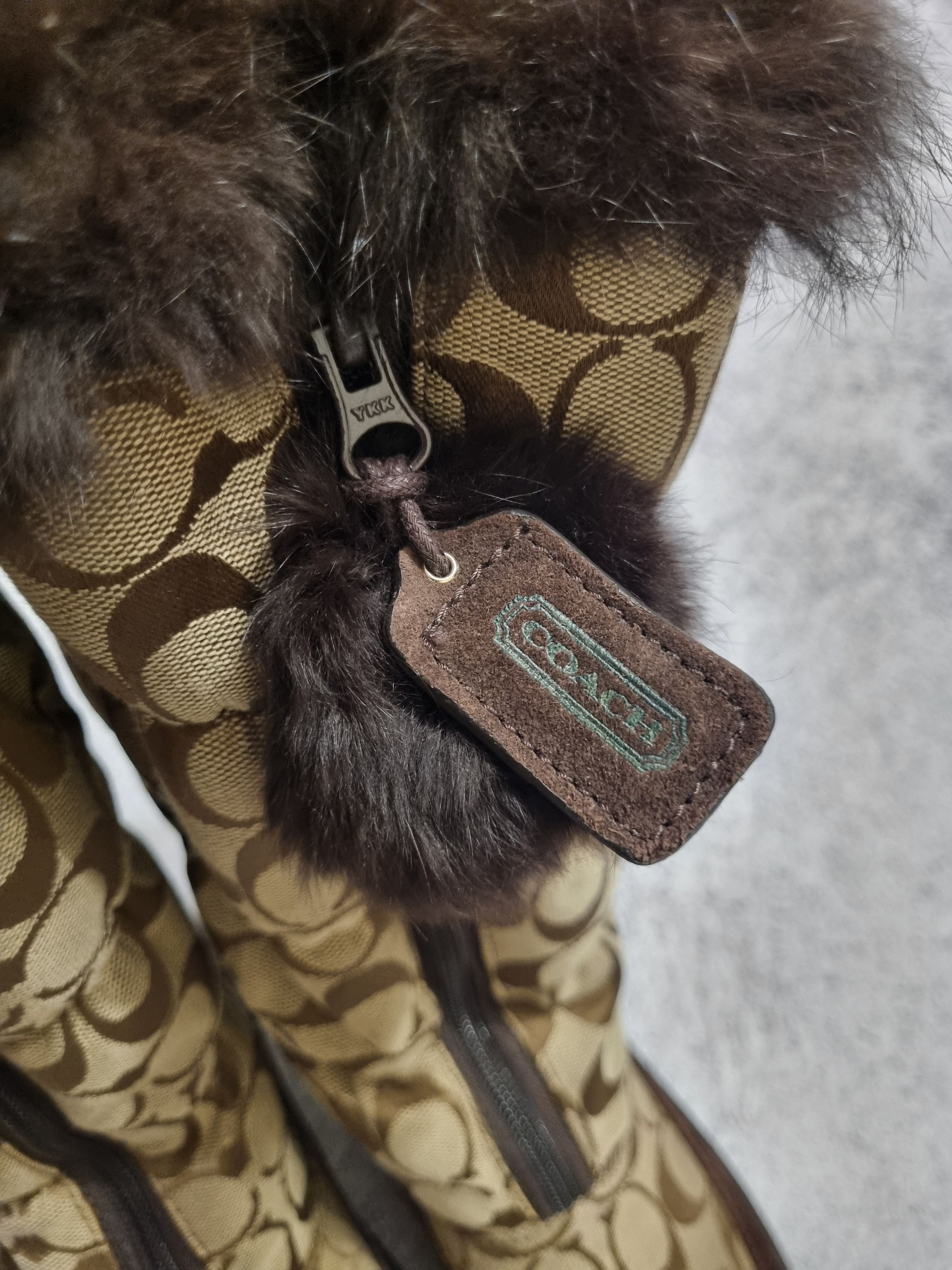 Coach Coach Theona Signature Jacquard Winter Boots Faux Fur Size US 9 / IT 39 - 8 Thumbnail