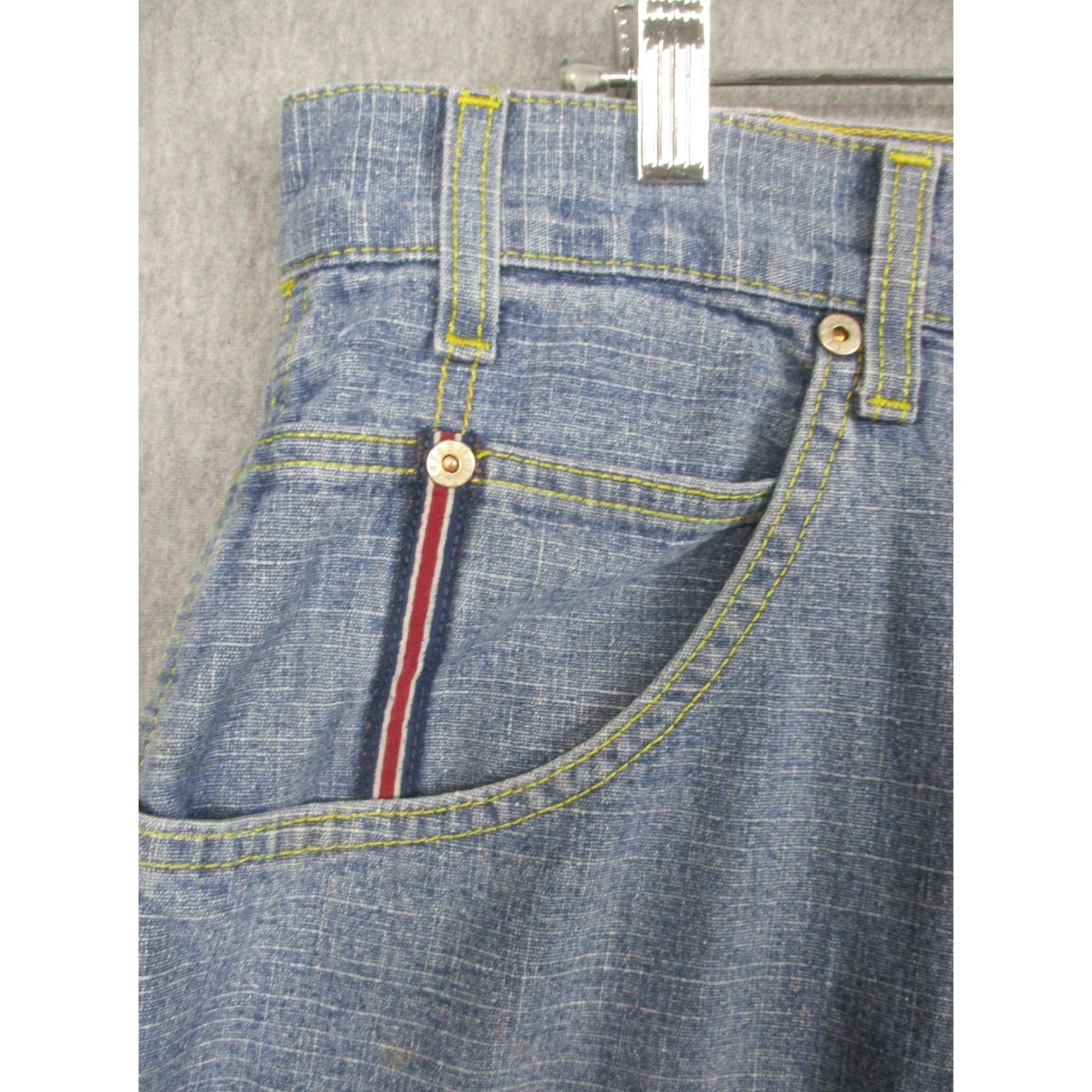 Phat Farm Phat Farm Shorts Mens 34 Blue Denim Carpenter Utility Hammer Loop Relaxed Jeans Size US 34 / EU 50 - 2 Thumbnail
