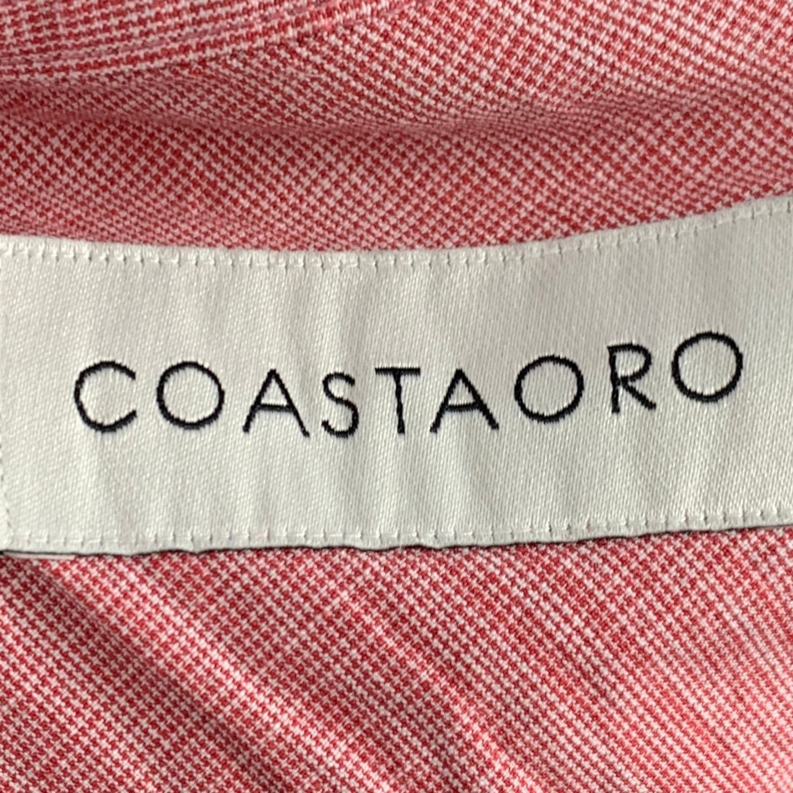 Other COASTAORO S/S Red White Checkered Cotton Short Sleeve Shirt Size US XXL / EU 58 / 5 - 4 Thumbnail