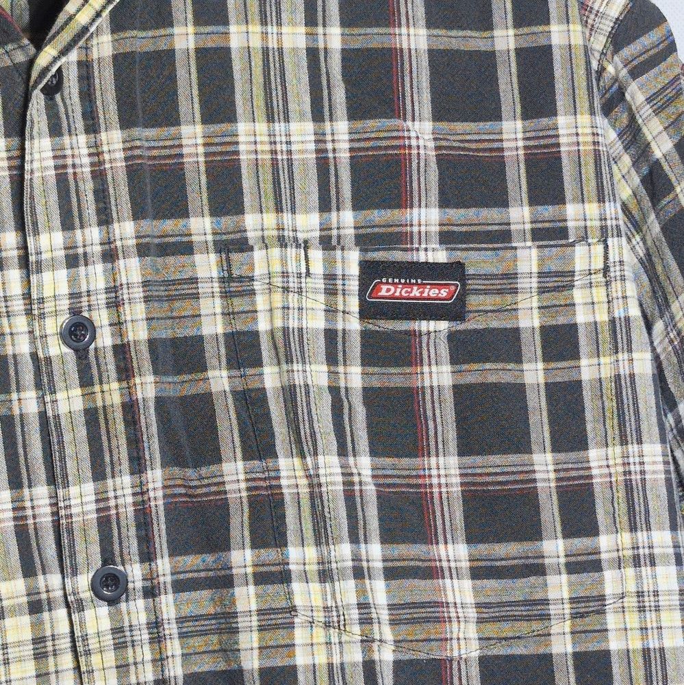Dickies Dickies Black Gray Red Sz 2XL Casual Button Down Shirt Size US XXL / EU 58 / 5 - 3 Thumbnail