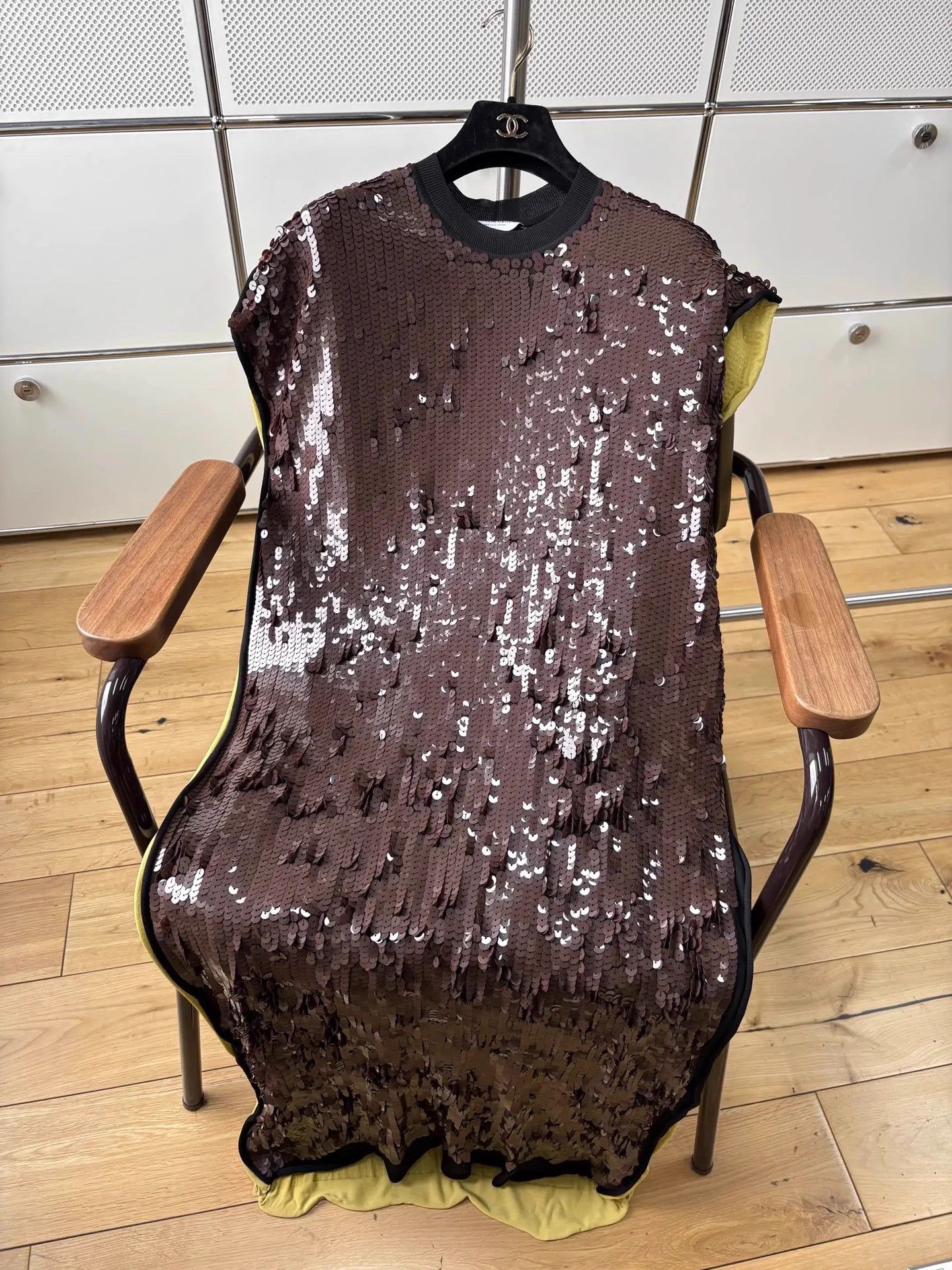bottega veneta dress brown Bottega Veneta Elegant Viscose Brown Dress main image 0