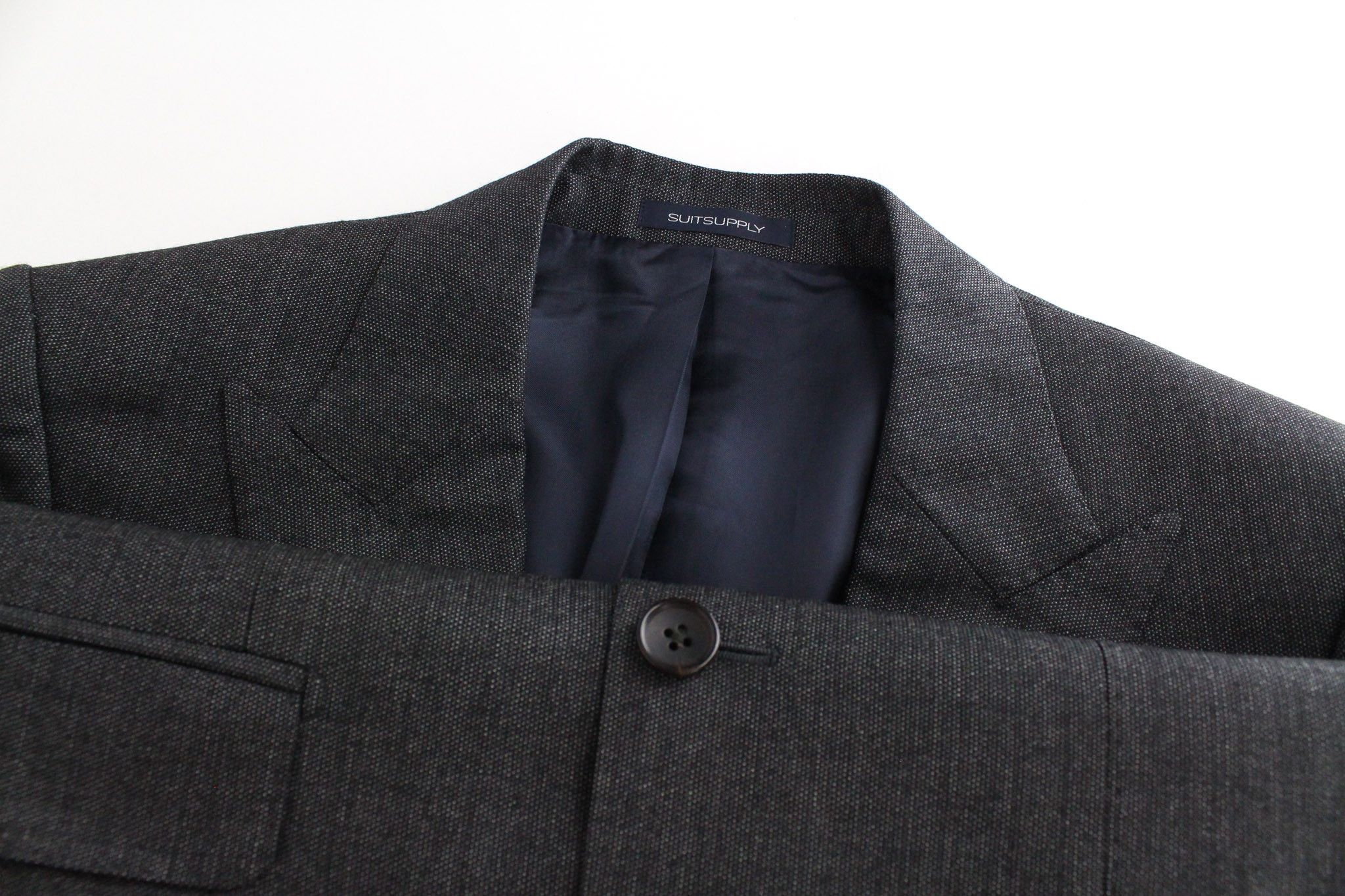 Suitsupply WASHINGTON UK36R Grey Extra Slim Wool Blazer 73233 Size 36R - 3 Thumbnail