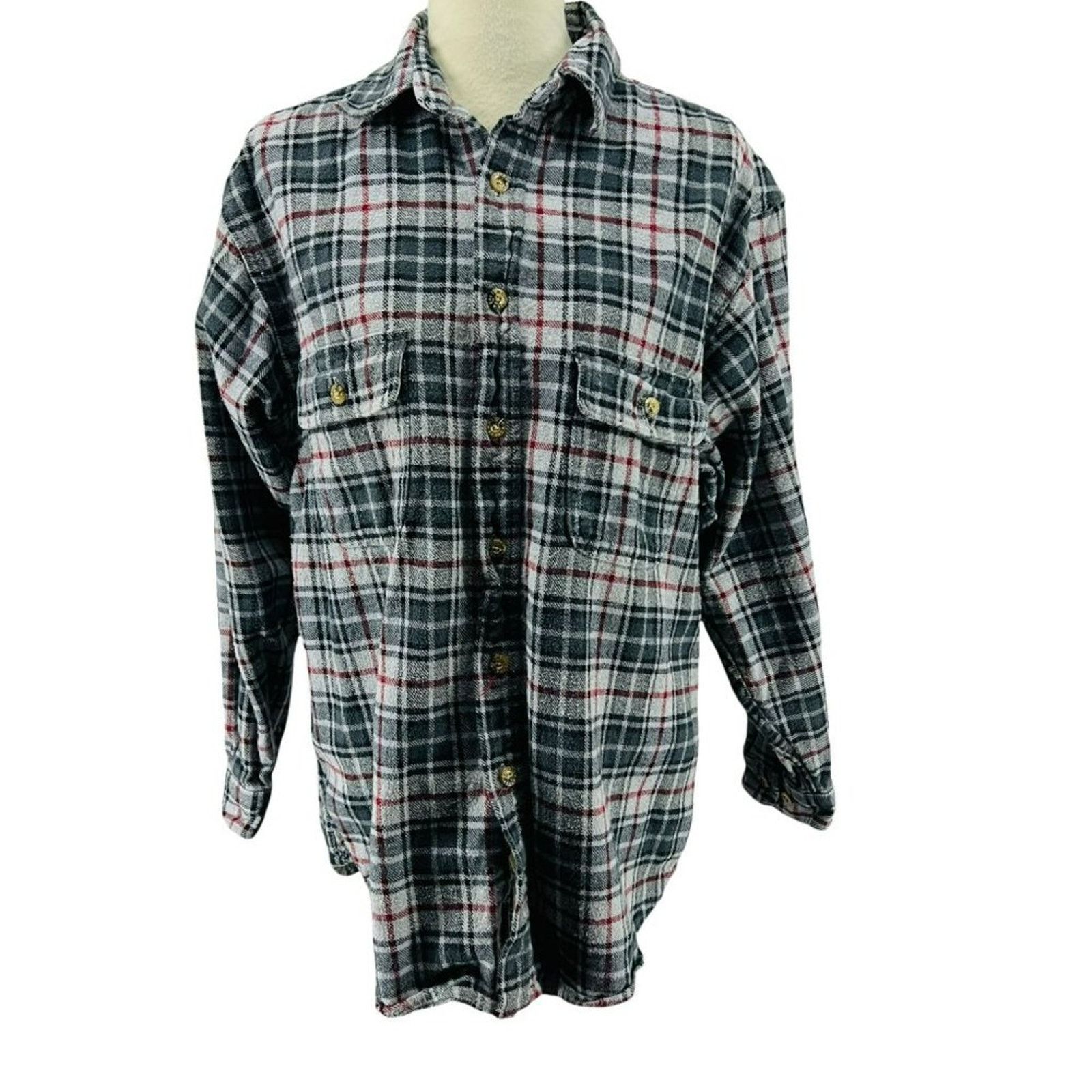 Moose Knuckles Vintage Moose Creek Flannel Shirt Grunge Mens Large Size US L / EU 52-54 / 3 - 8 Thumbnail