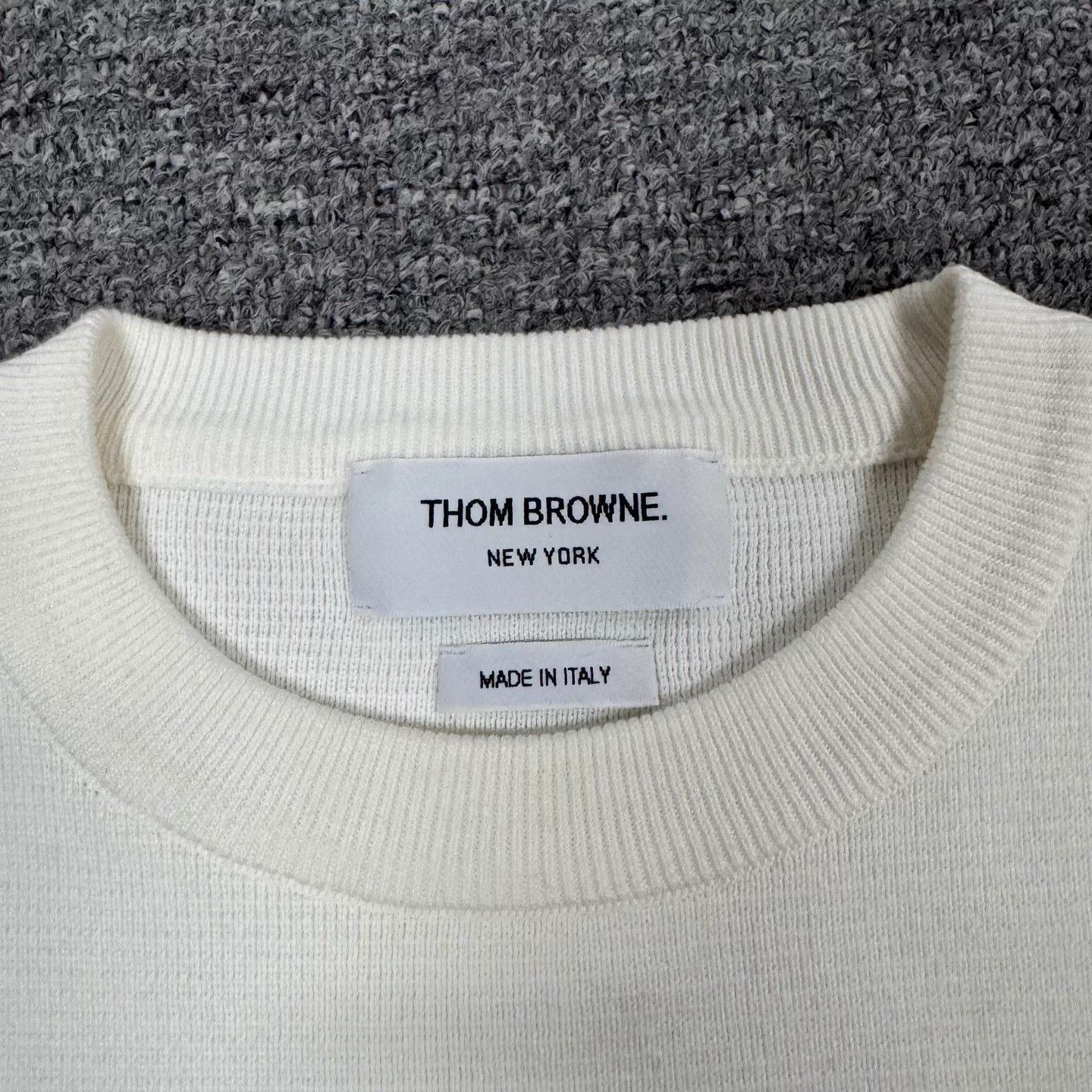 Thom Browne TB Stripe Knit Sweater 42 Mint 99 New Size M / US 6-8 / IT 42-44 - 5 Thumbnail