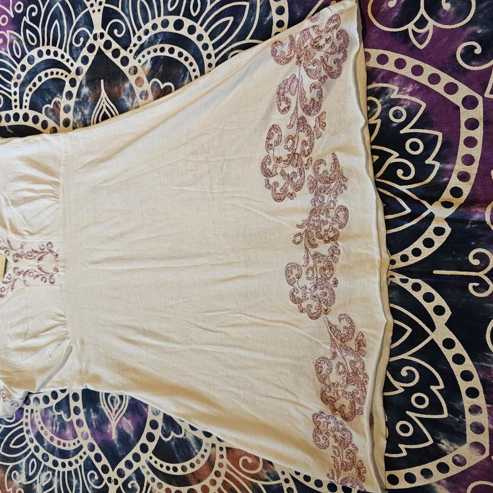 Designer Vertigo Women's Shimmering Pink and White Small Dress NWT Size S / US 4 / IT 40 - 2 Thumbnail