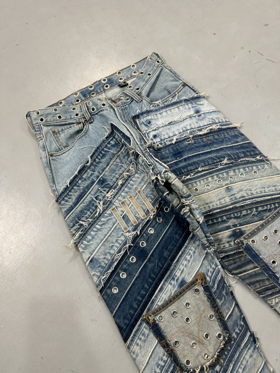 Vintage Vintage 1OF1 upcycled heavy studs baggy denim Size US 30 / EU 46 - 2 Thumbnail