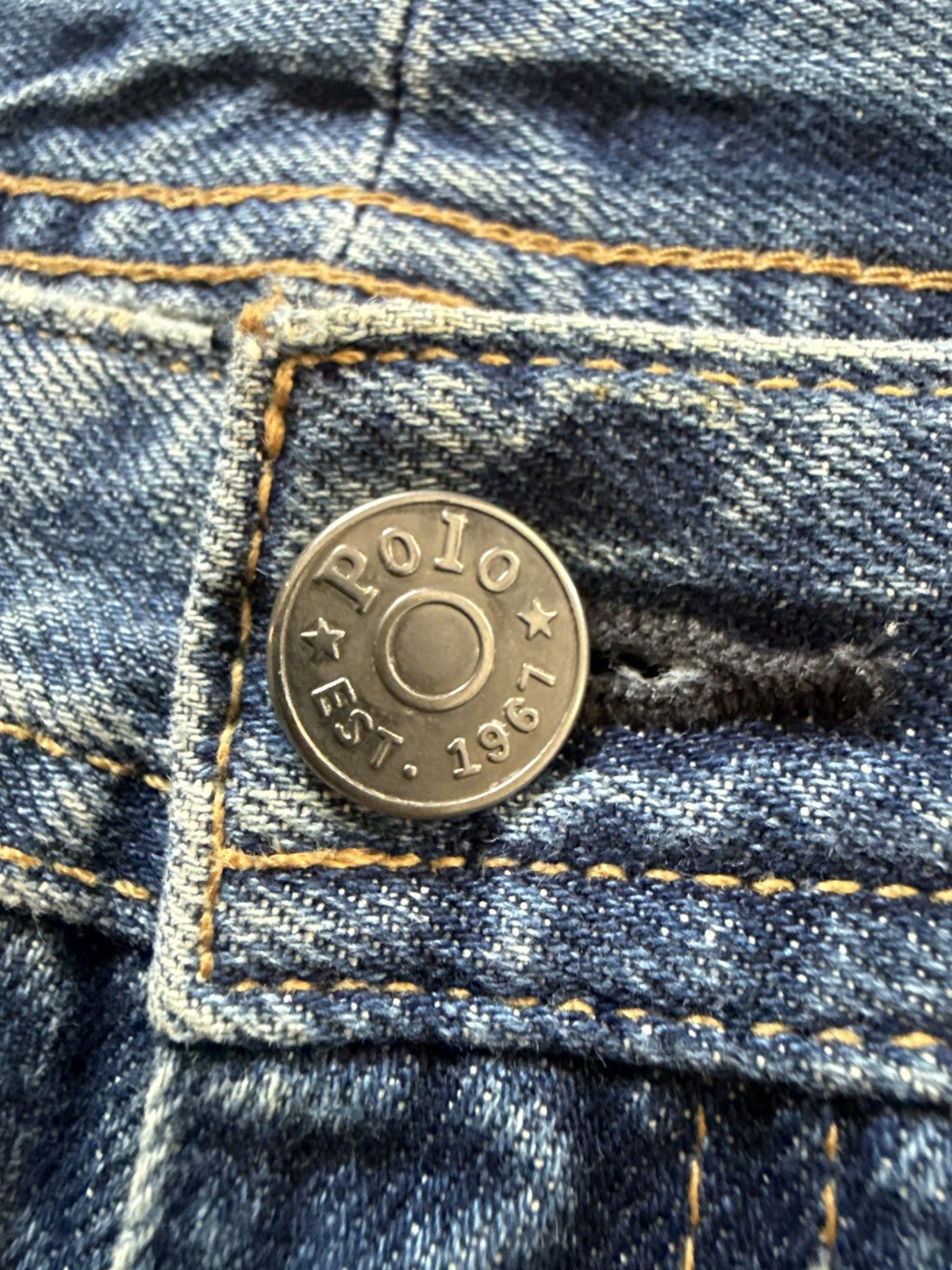 RRL Ralph Lauren Polo Ralph Lauren Double Knee Carpenters Denim Pants Size US 30 / EU 46 - 19 Thumbnail