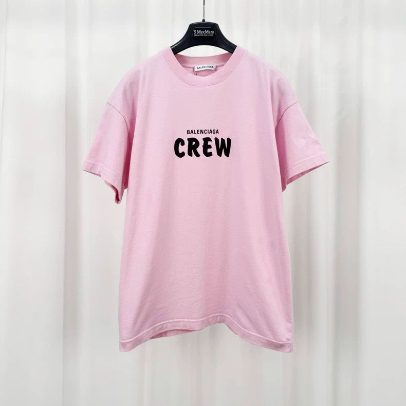 Balenciaga Balenciaga CREW printed monogram short sleeves Size US S / EU 44-46 / 1 - 1 Thumbnail
