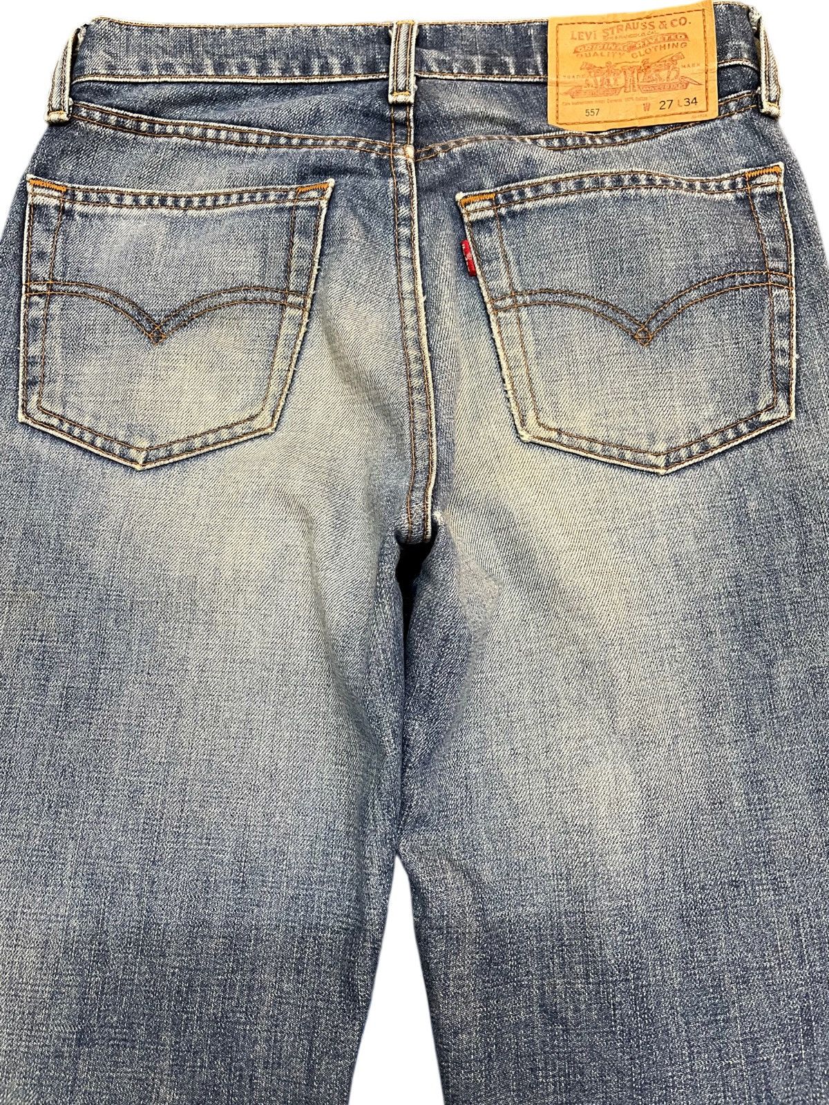 Levi's Vintage Levi’s 80’s 557 Flare Grunge Denim Size US 28 / EU 44 - 8 Thumbnail