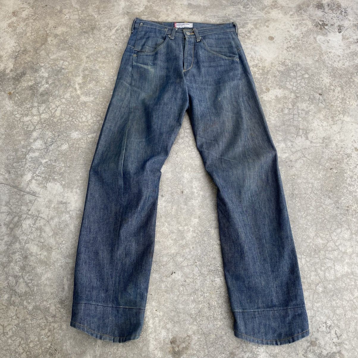 Levi's Vintage Levis Engineered Regular Fit Denim Twisted Leg Jeans Size US 29 - 1 Thumbnail