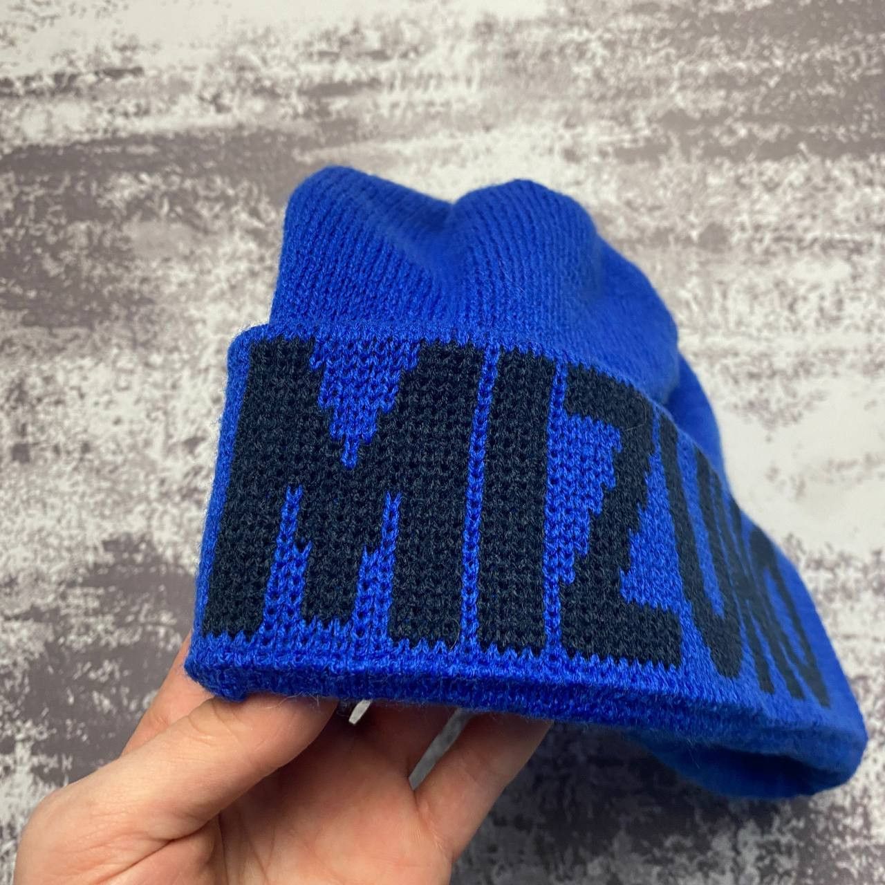 Mizuno MIZUNO Beanie Snow Hat Big Logo Blue Size ONE SIZE - 2 Thumbnail