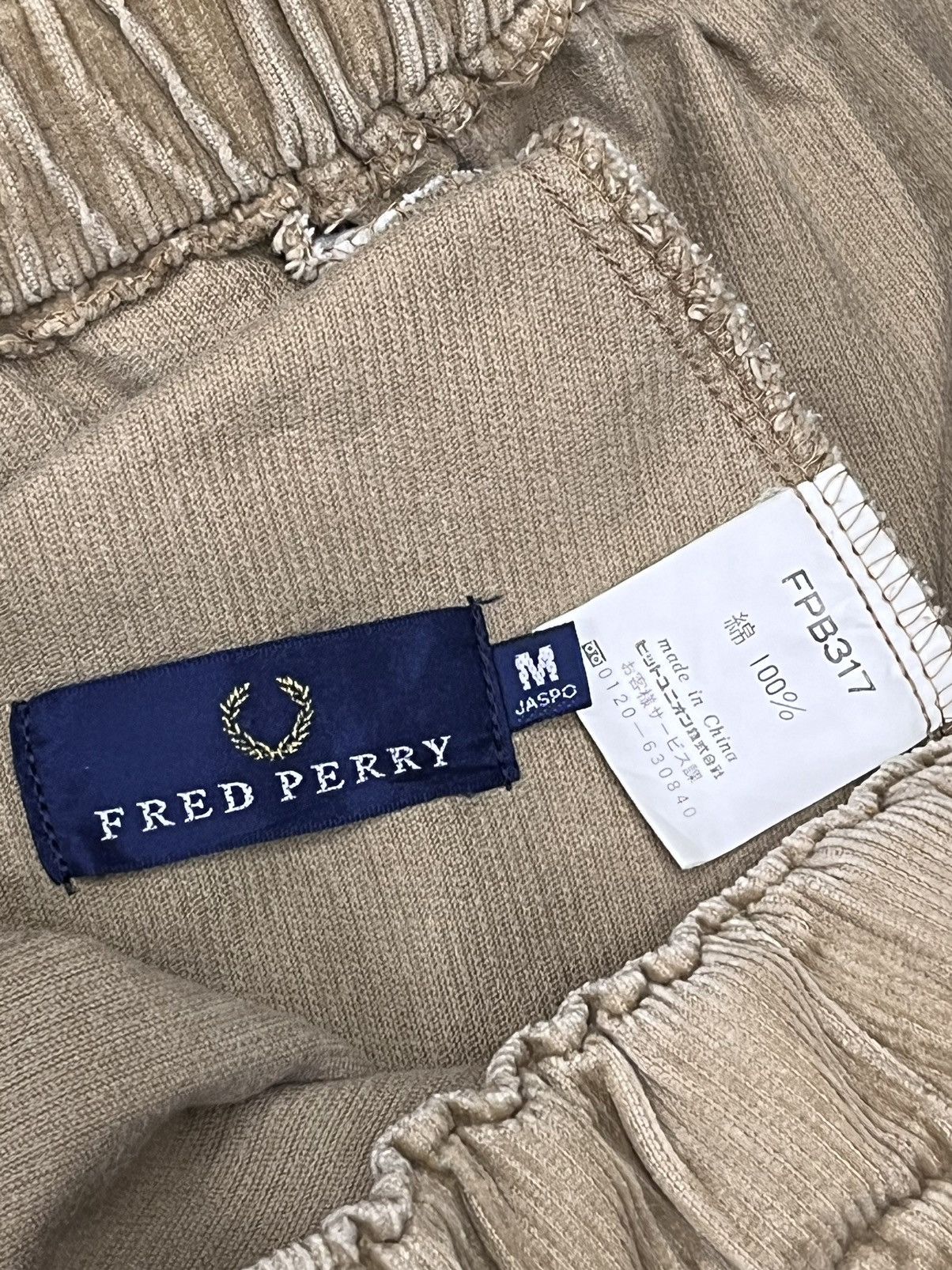 Fred Perry 🔥Vintage FRED PERRY Corduroy Elastic Waist Easy Fit Pants Size US 30 / EU 46 - 8 Thumbnail