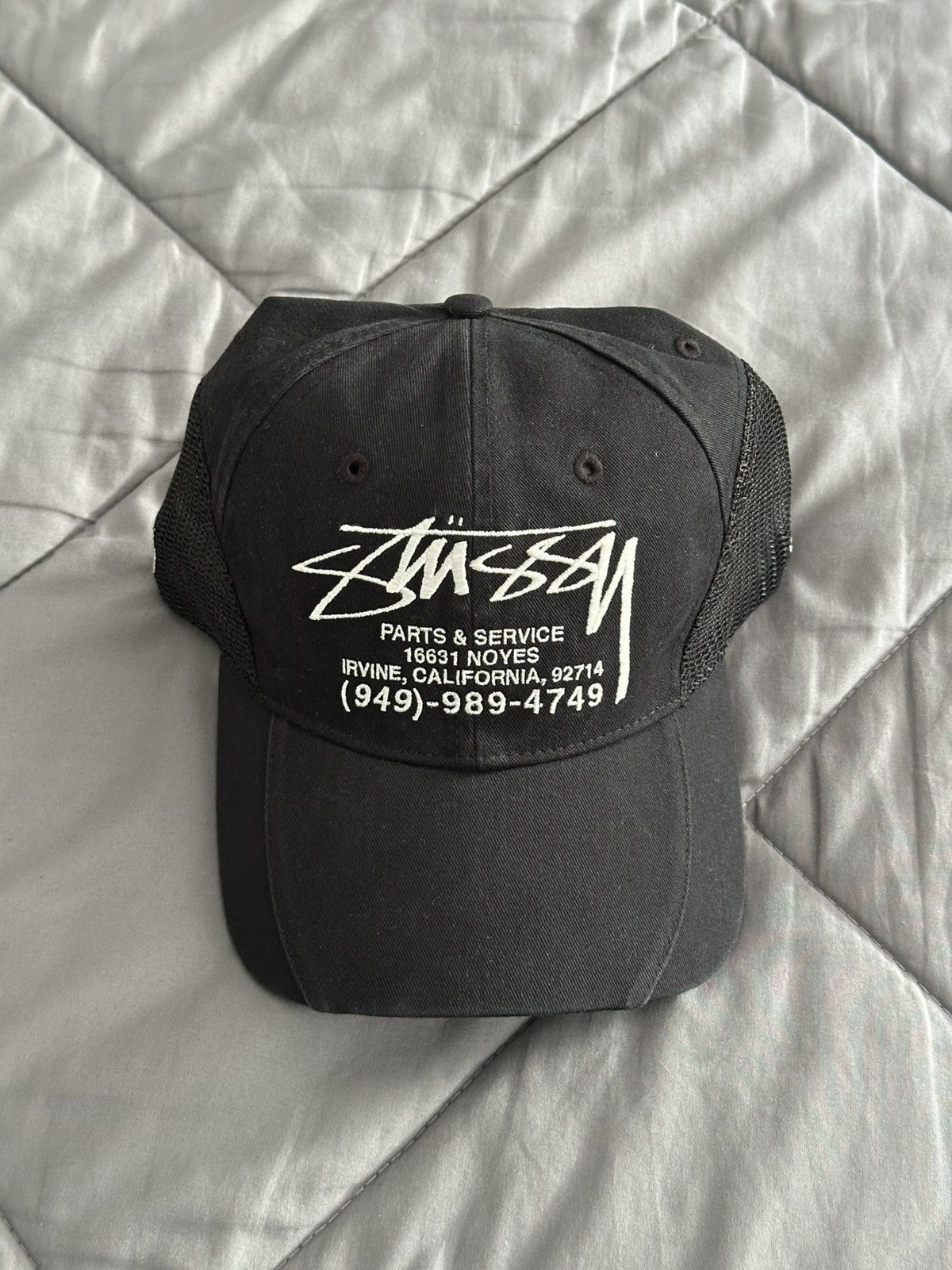 Stussy Parts & Service Mesh Cap Black