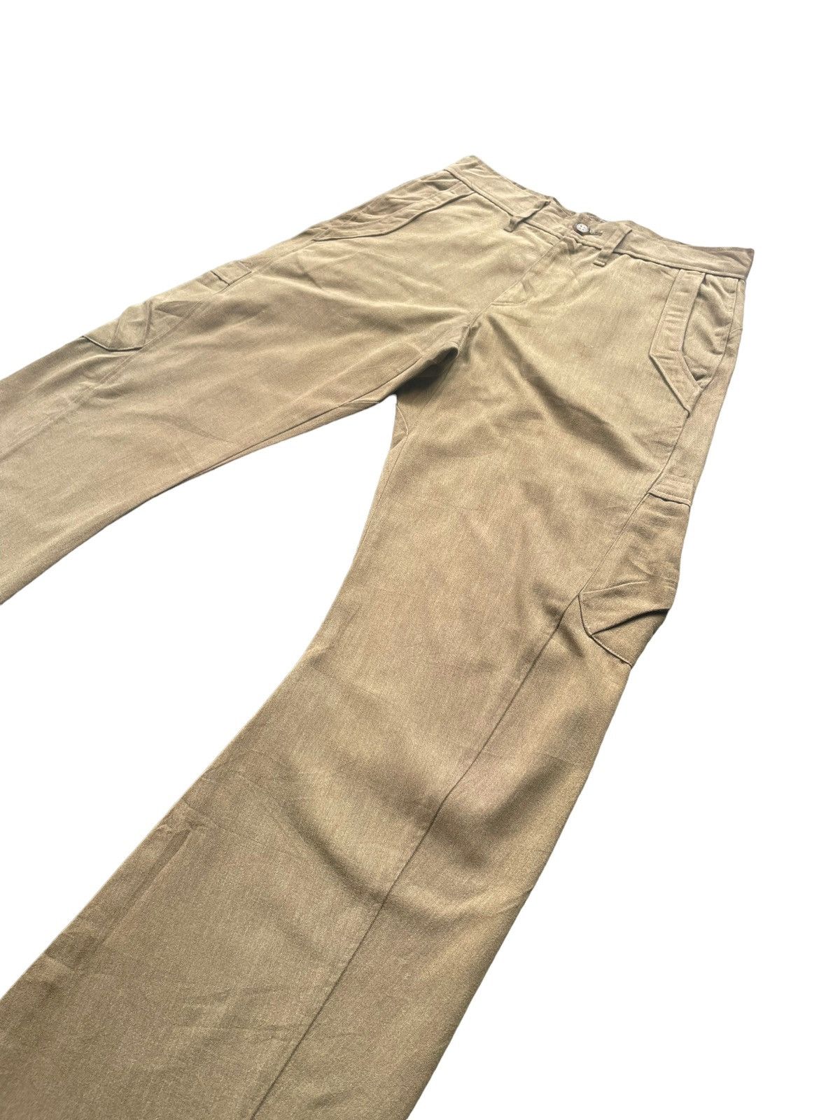 If Six Was Nine × Japanese Brand × Le Grande Bleu (L.G.B.) Vintage Lao Targa Flare Cargo Pant Size 30" / US 8 / IT 44 - 2 Thumbnail